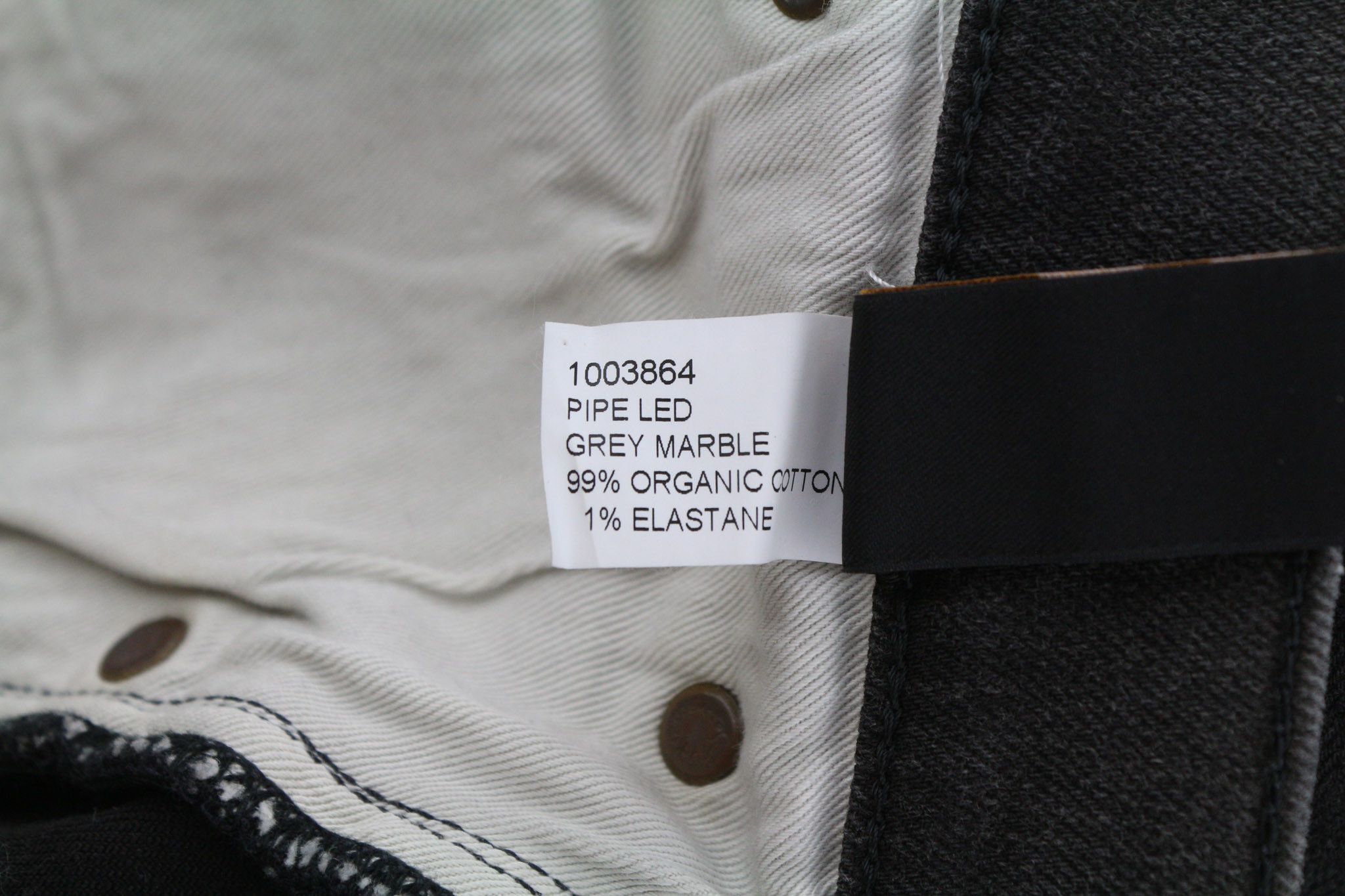 Nudie Jeans PIPE LED W28/L32 Grey Marble Organic Slim Washed 81636 Size US 28 / EU 44 - 8 Thumbnail