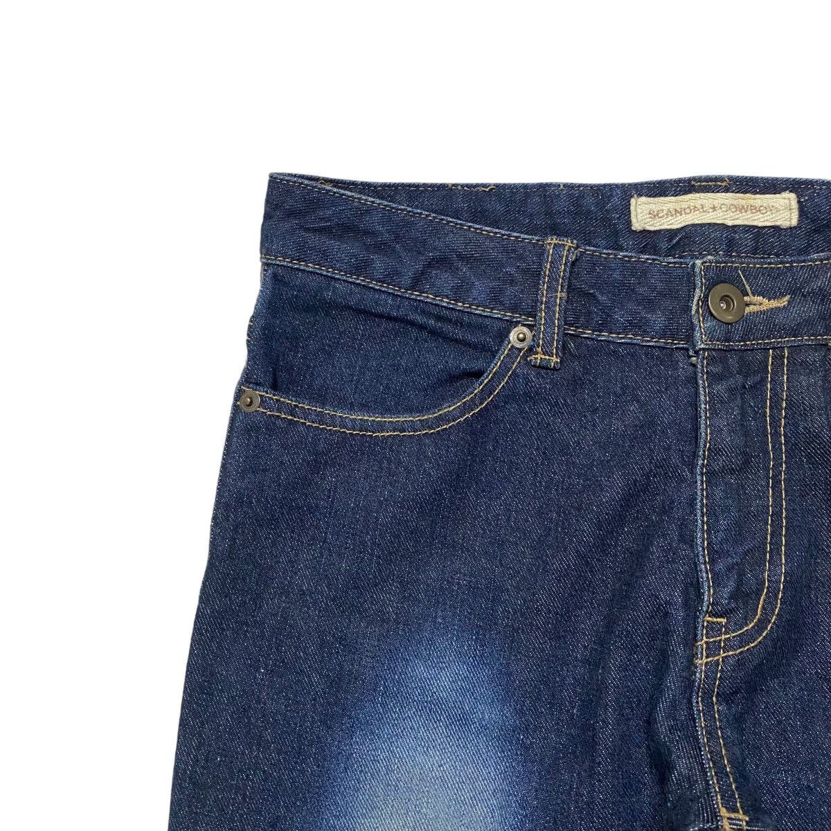 Japanese Brand SCANDAL COWBOY Denim Super Flare Patchwork Jeans Size US 28 / EU 44 - 5 Thumbnail