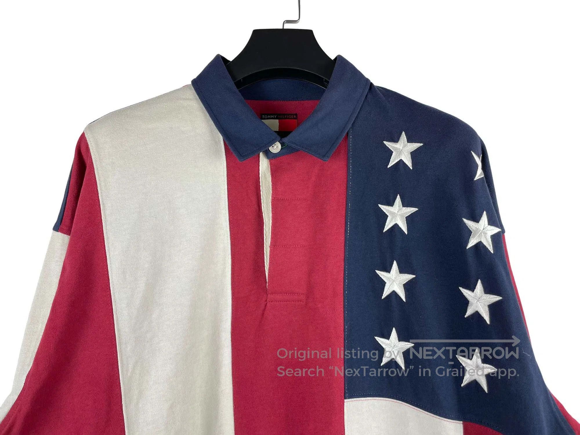 Tommy Hilfiger TOMMY HILFIGER Flag Striped Color Block Long Sleeve Size US M / EU 48-50 / 2 - 3 Thumbnail