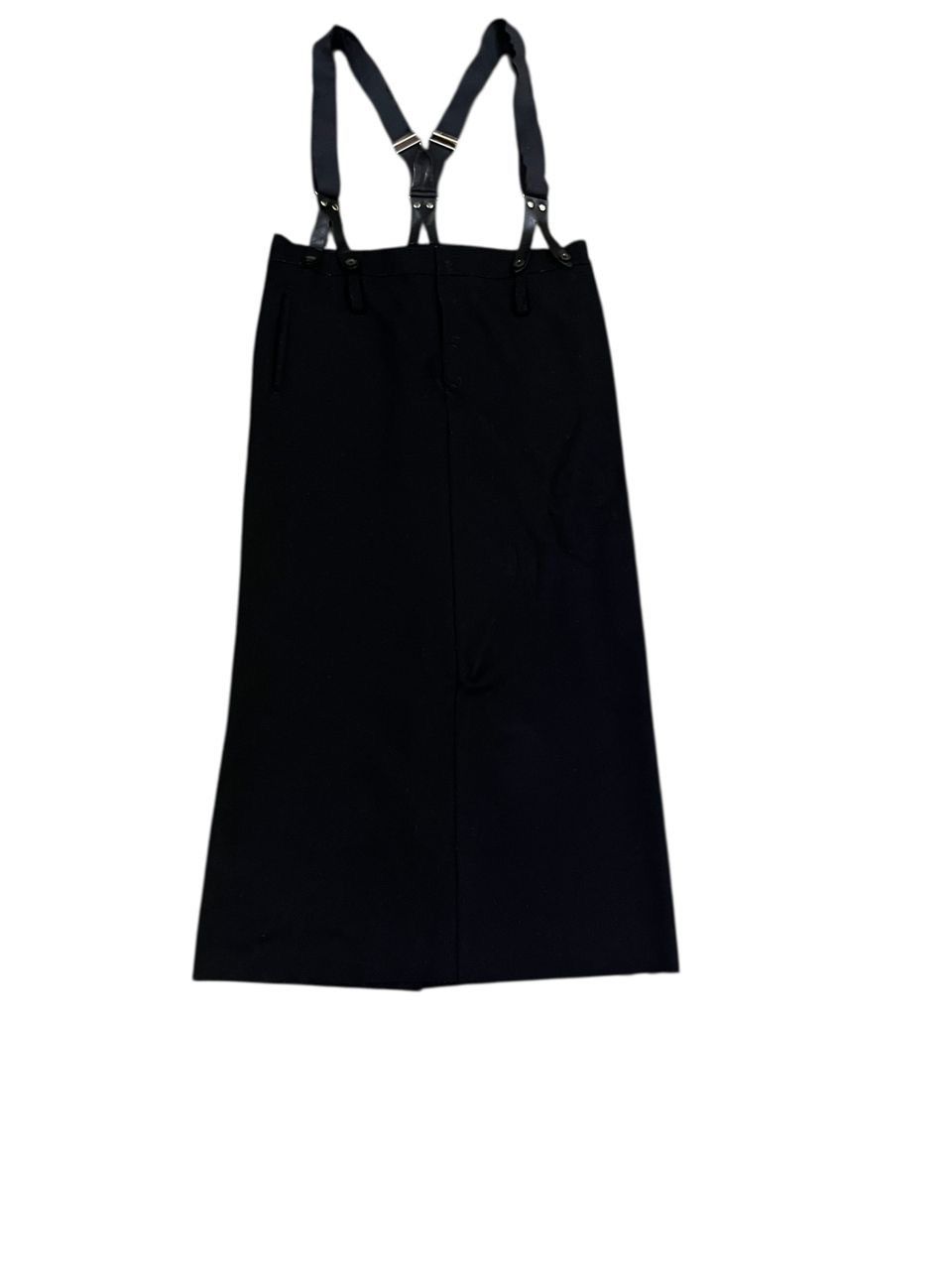 Yohji Yamamoto YOHJI YAMAMOTO WOOL SUSPENDER SKIRT Size 32" / US 10 / IT 46 - 1 Thumbnail