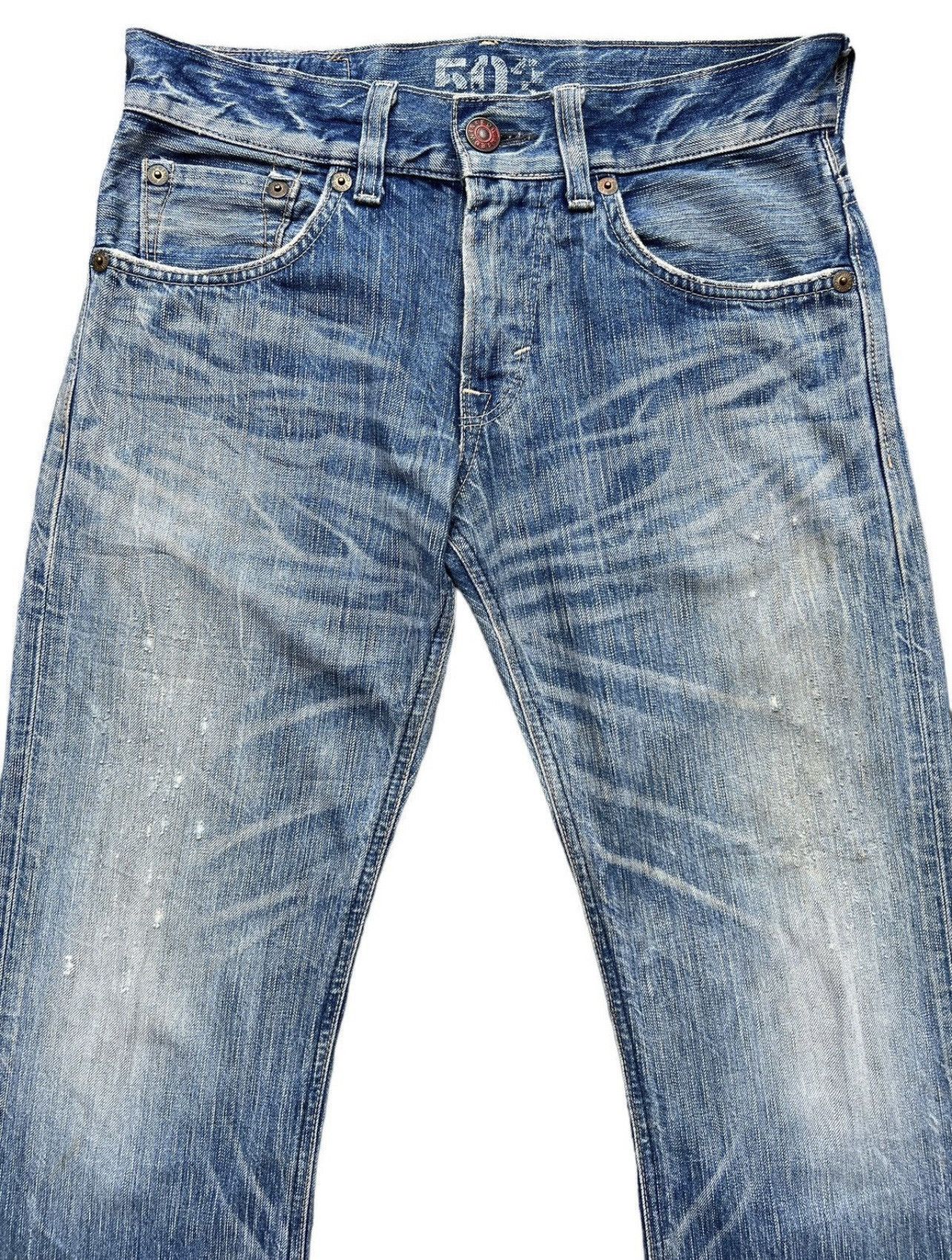 Edwin Edwin 503 Distressed Flare Bootcut Denim Jeans 32x30.5 Size US 32 / EU 48 - 3 Thumbnail