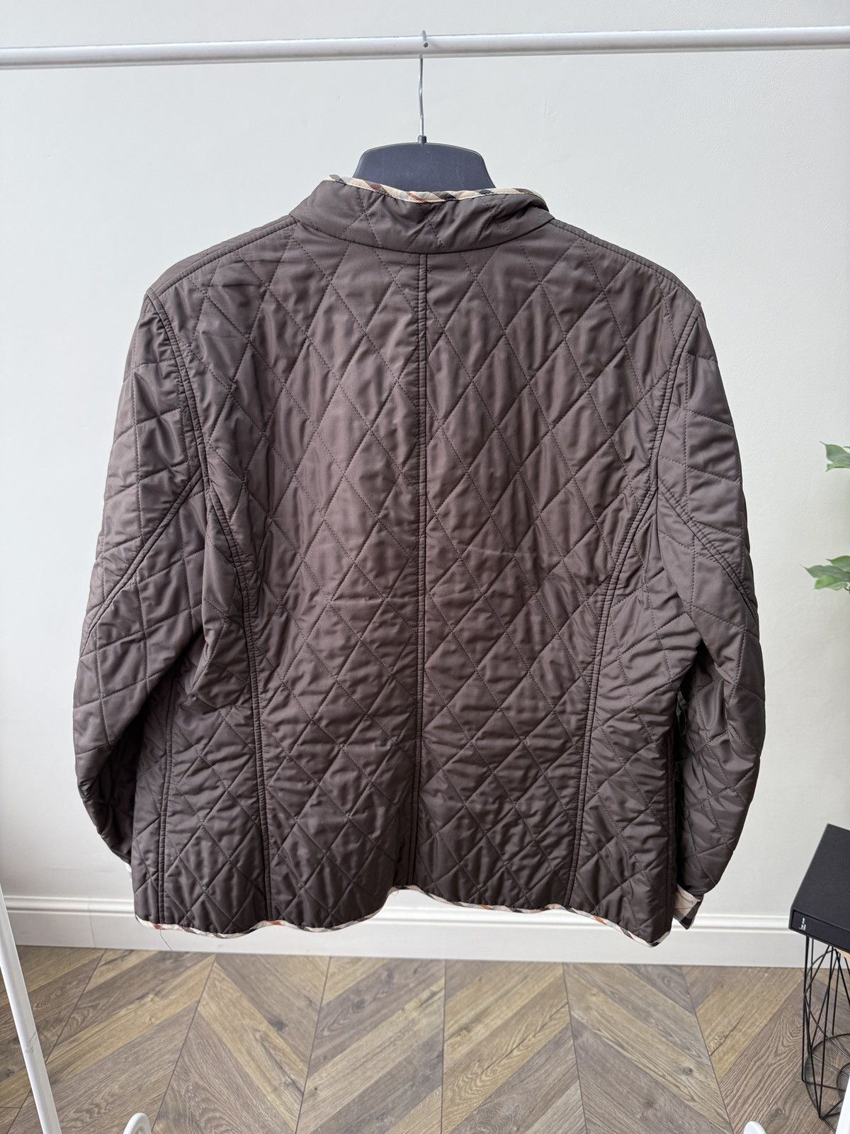 DAKS Vintage DAKS London Quilted Jacket Nova Check Coat women’s Size M / US 6-8 / IT 42-44 - 8 Thumbnail