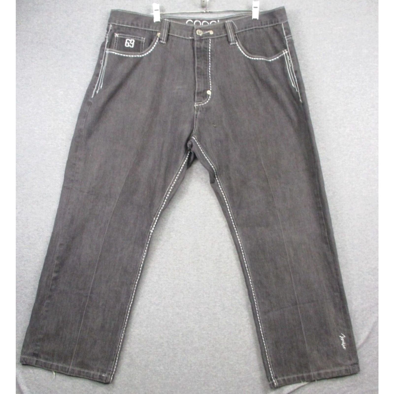 Coogi VINTAGE COOGI Jeans 40 Men's Black Wide Leg Baggy Hip Hop 90s Distressed Jeans Size US 40 / EU 56 - 2 Thumbnail