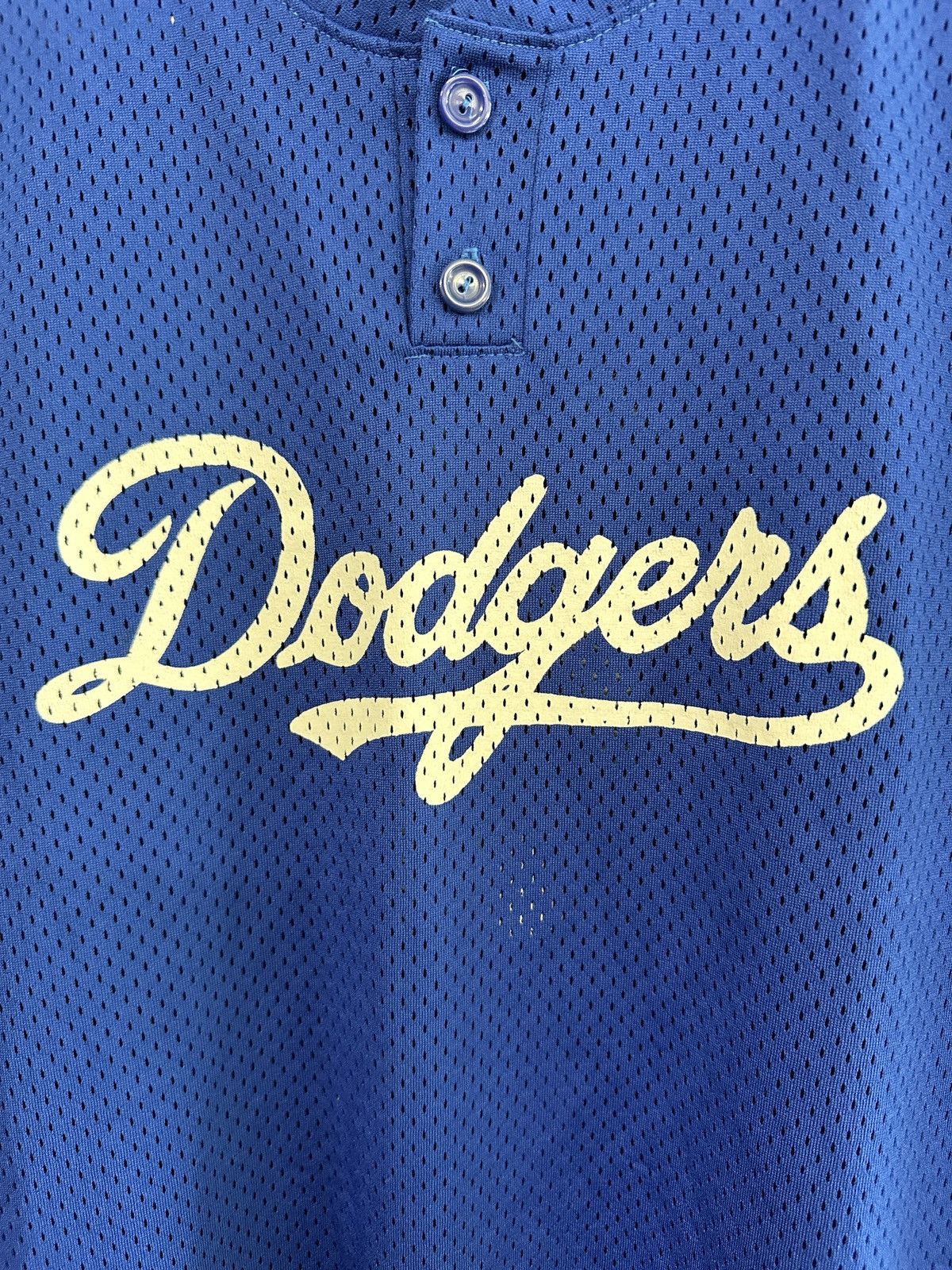 MLB × Vintage Vintage Y2K Los Angeles Dodgers Mesh Jersey Fits L Size US L / EU 52-54 / 3 - 3 Thumbnail
