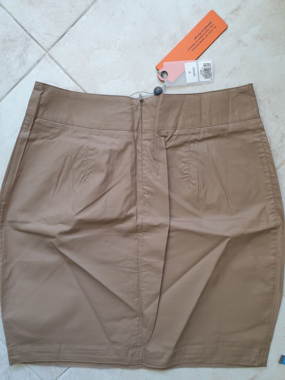Cop Copine Cop Copine Tan Waxed Mini skirt sz M France / US sz 8 Size 30" / US 8 / IT 44 - 5 Thumbnail