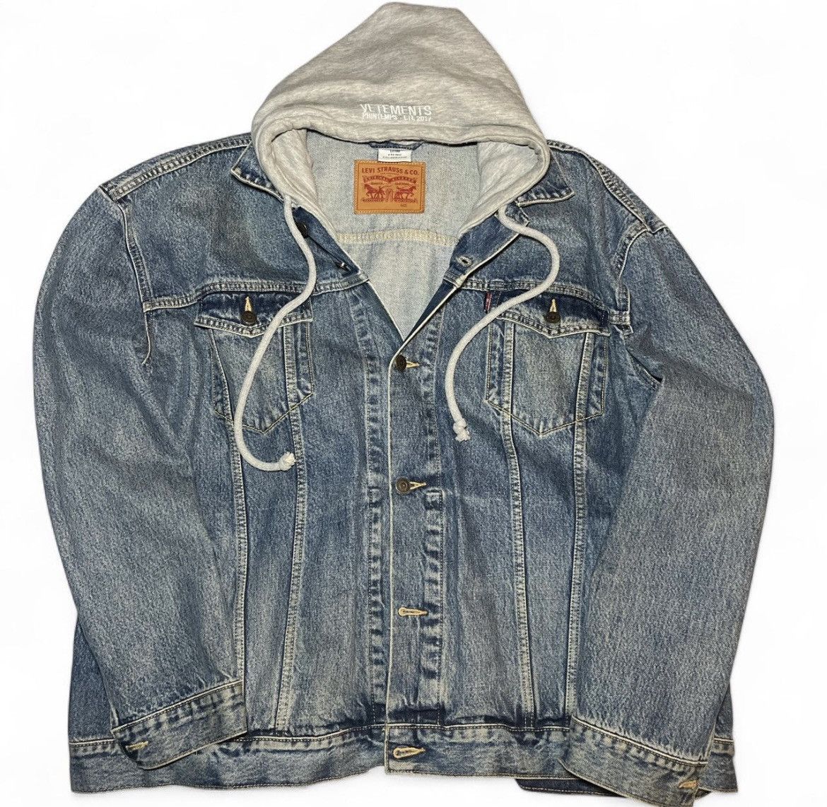 Levi's × Vetements Vetements x Levi's Tribal-print Oversized Denim