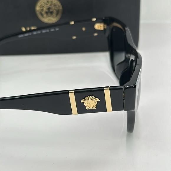 Versace New Authentic VERSACE Men's Low Bridge Fit Sunglasses VE4457 Size ONE SIZE - 11 Thumbnail