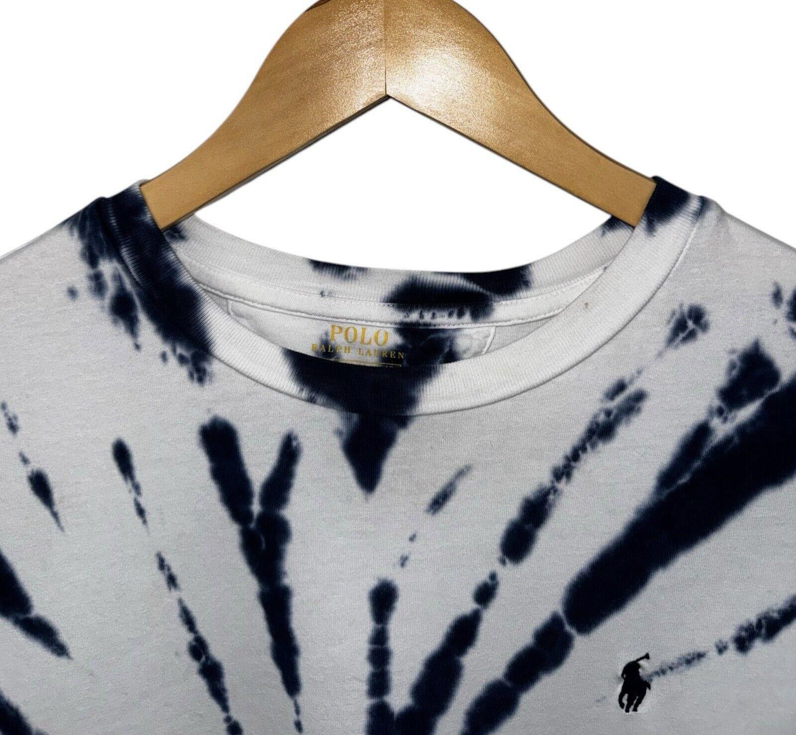 Polo Ralph Lauren Polo Ralph Lauren Men's Navy Tie Dye Crew-Neck Shirt Kids XL Size US XXS / EU 40 - 4 Thumbnail