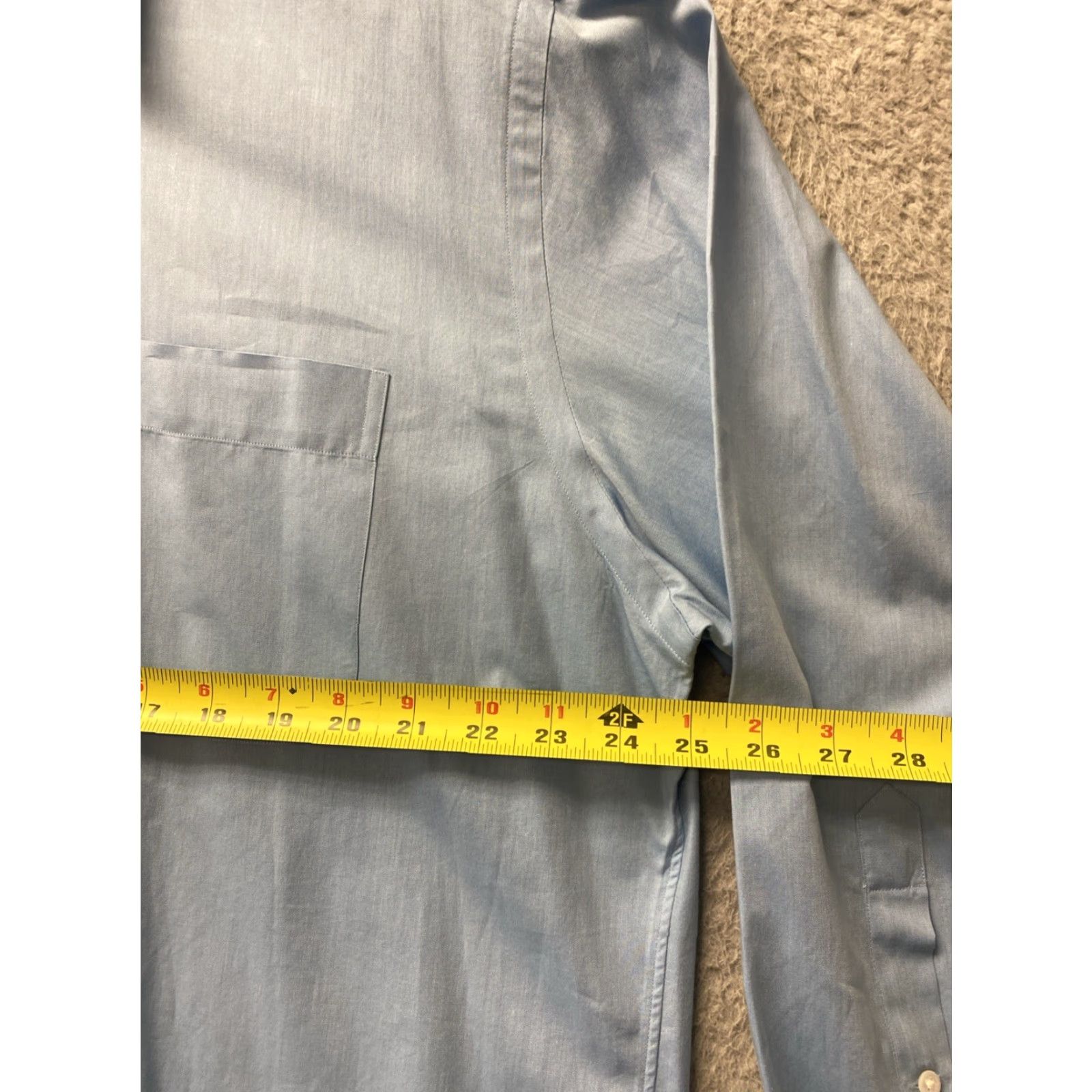 Nordstrom Vintage John W. Nordstrom Turquoise Button Shirt Mens L 16.5 33 Classic /160-40 Size US L / EU 52-54 / 3 - 6 Thumbnail