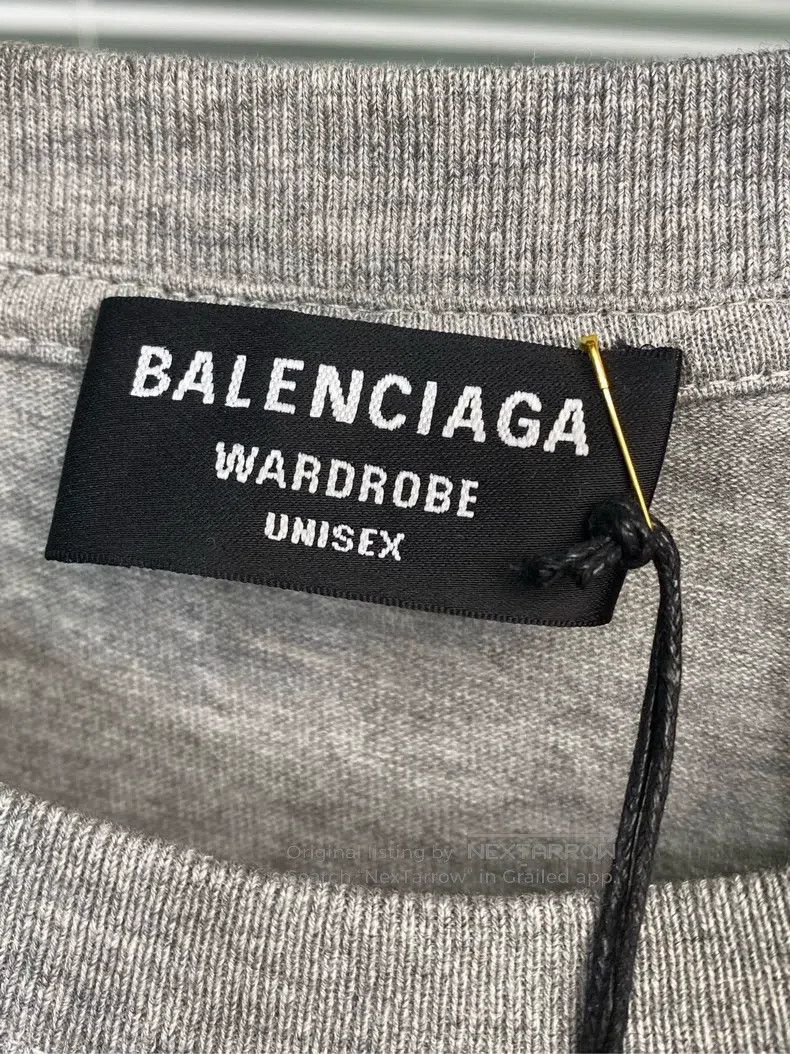 Balenciaga Balenciaga Short-sleeve T-shirt with letter print logo, gr Size US XXS / EU 40 - 7 Thumbnail