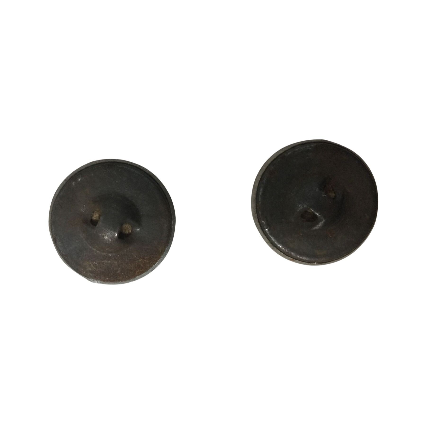 Other Women's Vintage Round Silver Tone Flower buttons (2) Size ONE SIZE - 3 Thumbnail