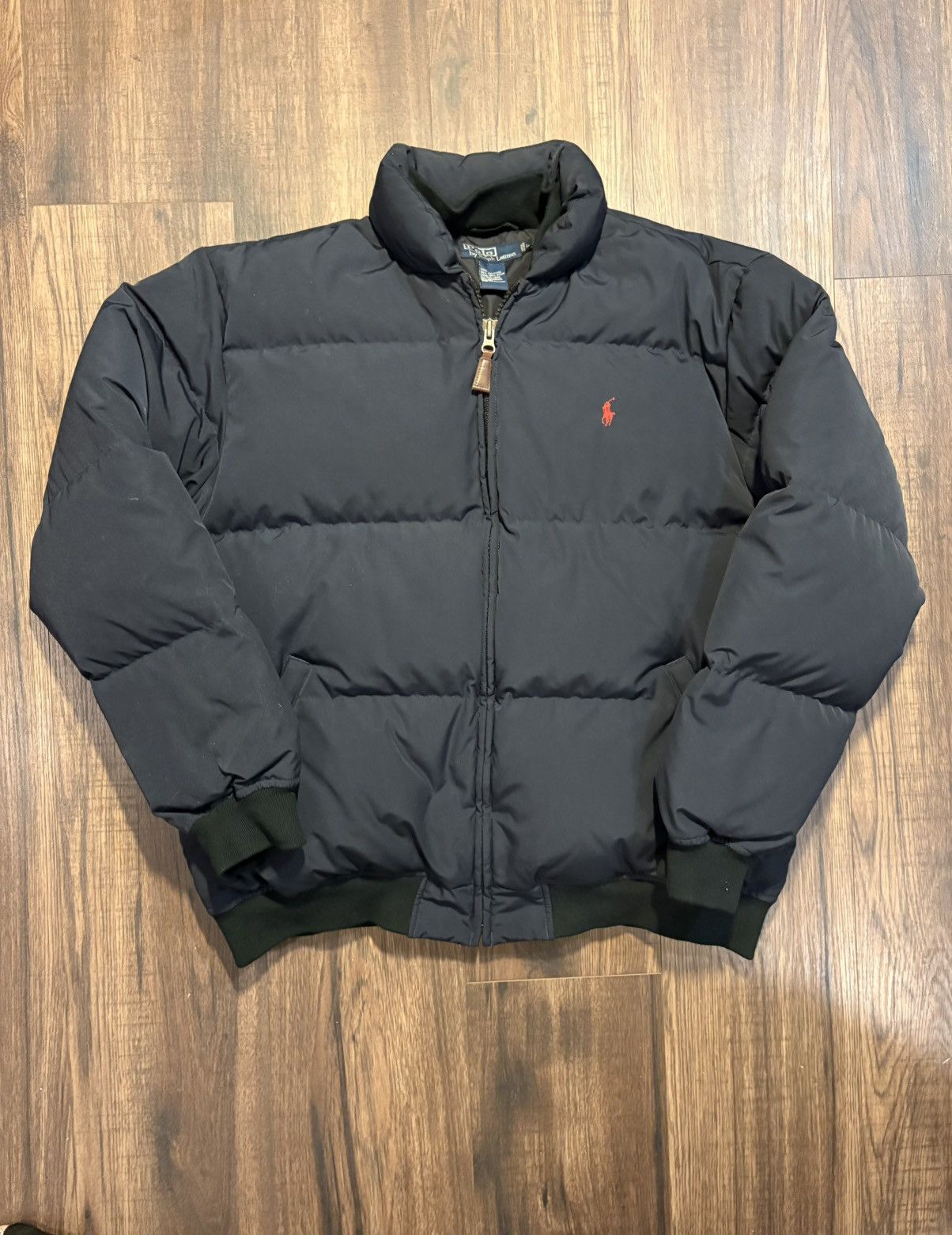 Polo Ralph Lauren 🔥Vintage POLO RALPH LAUREN Navy Blue Down Winter Puffer Coat Size US L / EU 52-54 / 3 - 1 Thumbnail