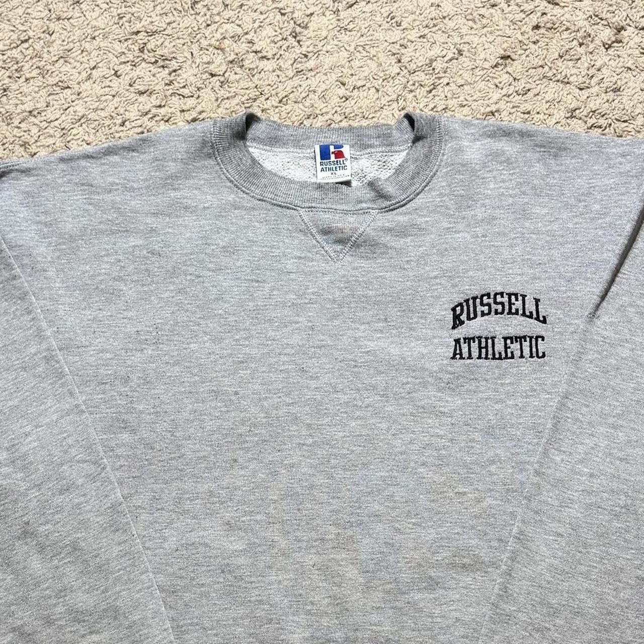 Russell Athletic Vintage Russell Athletic Grey Logo Spell Out Sweatshirt Size US XL / EU 56 / 4 - 3 Thumbnail