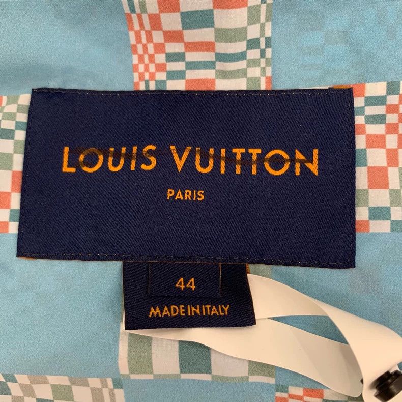 Louis Vuitton Louis Vuitton 21 checkerboard hooded blue zip jacket Size US S / EU 44-46 / 1 - 6 Thumbnail