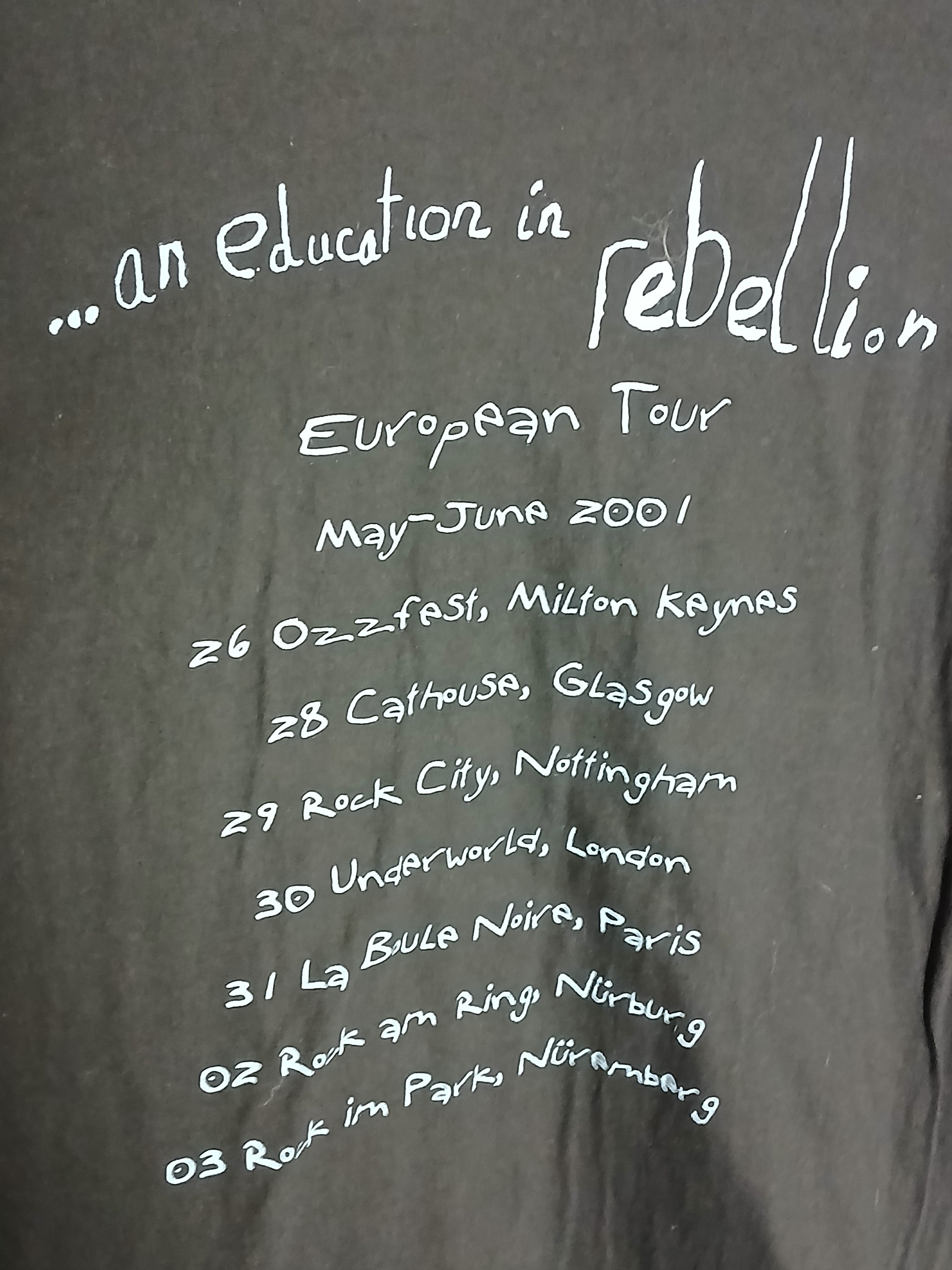 Vintage Vintage 2001 The Union Underground European Tour T-Shirt Size US XL / EU 56 / 4 - 4 Thumbnail