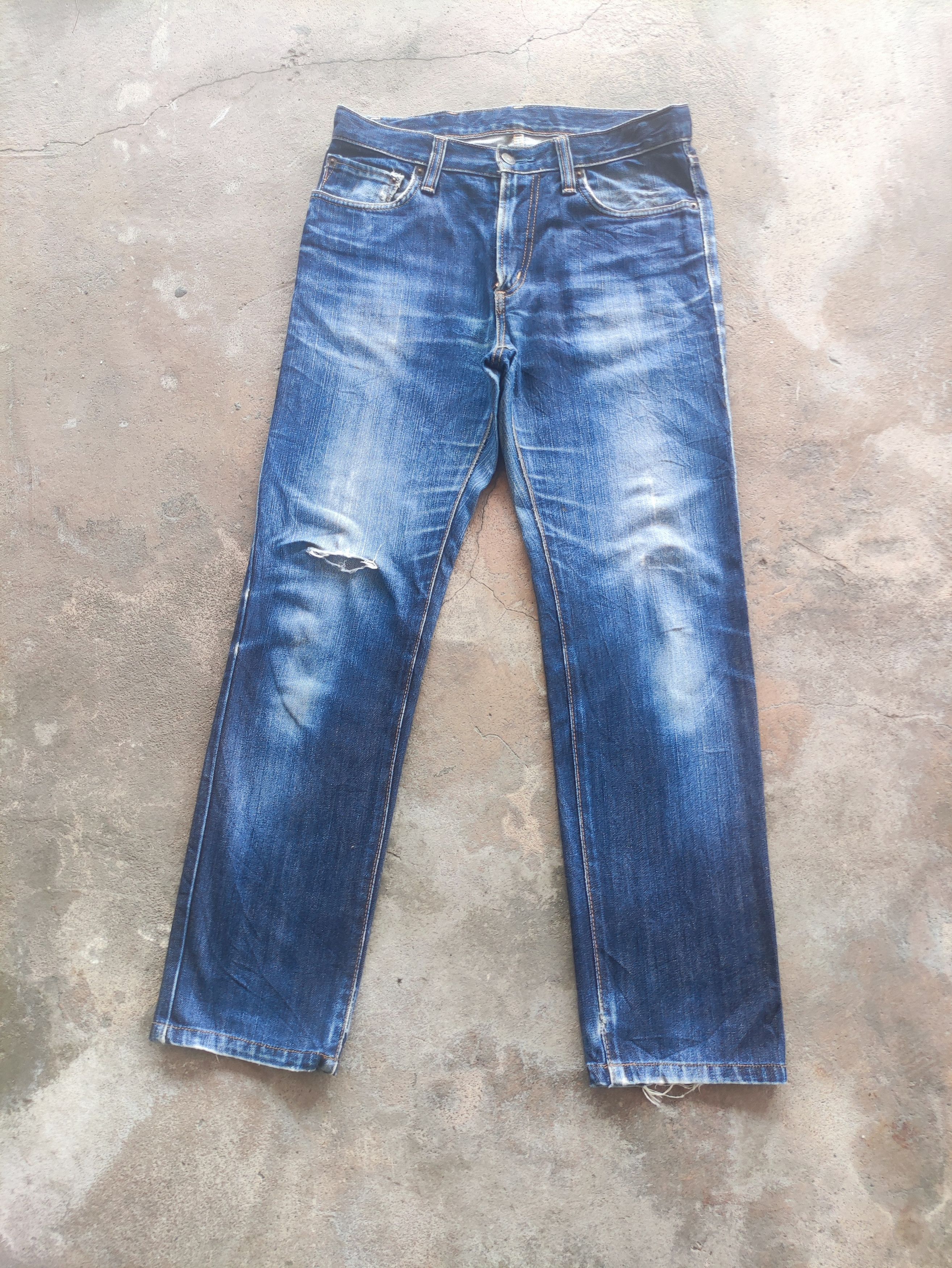 Edwin × Jean × Vintage W32💥 Vintage Edwin 402 Made In Japan Distressed Faded Pants Size US 32 / EU 48 - 2 Thumbnail