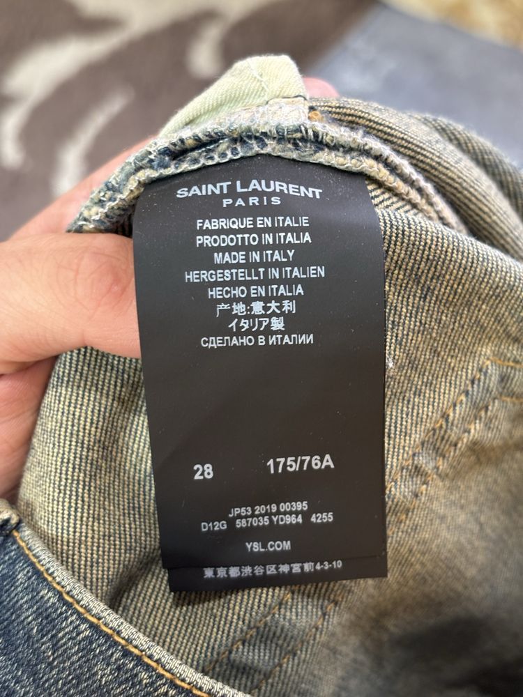 Saint Laurent Paris Saint Laurent Paris D02 2019 Knife Cut Skinny Denim Pants Size US 28 / EU 44 - 6 Thumbnail