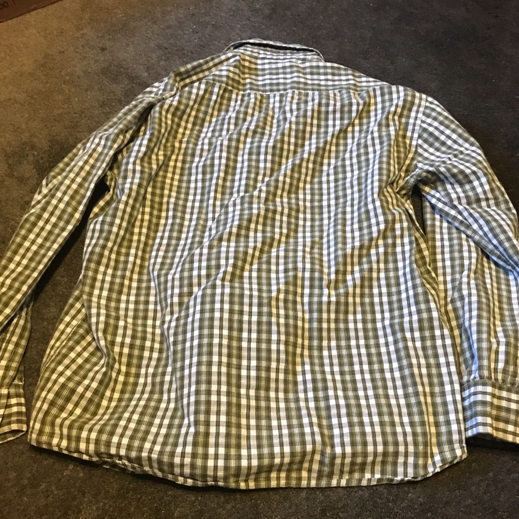 Abercrombie & Fitch VINTAGE Abercrombie & Fitch Shirt Mens L Green Stripe Button-Down 90s Y2K Athletic Fit"} Size US L / EU 52-54 / 3 - 4 Thumbnail