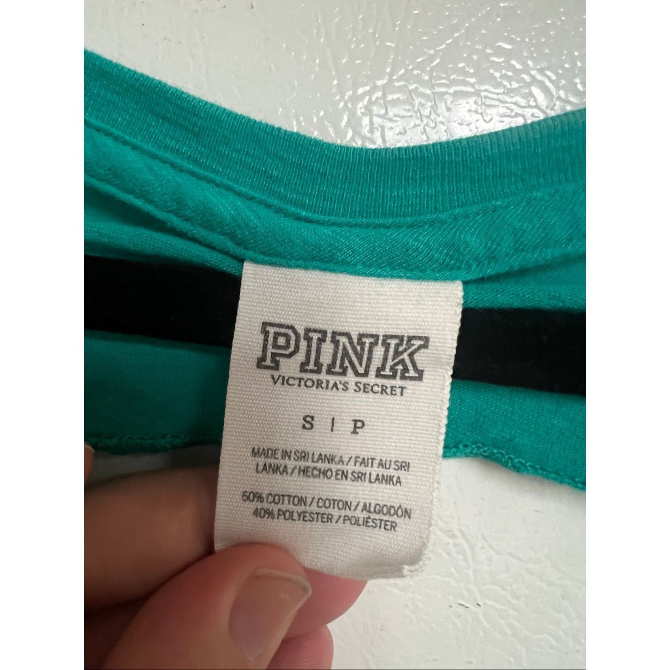Pink PINK By Victoria’s Secret Teal Open Back T-Shirt Woman’s Siz Size S / US 4 / IT 40 - 6 Thumbnail