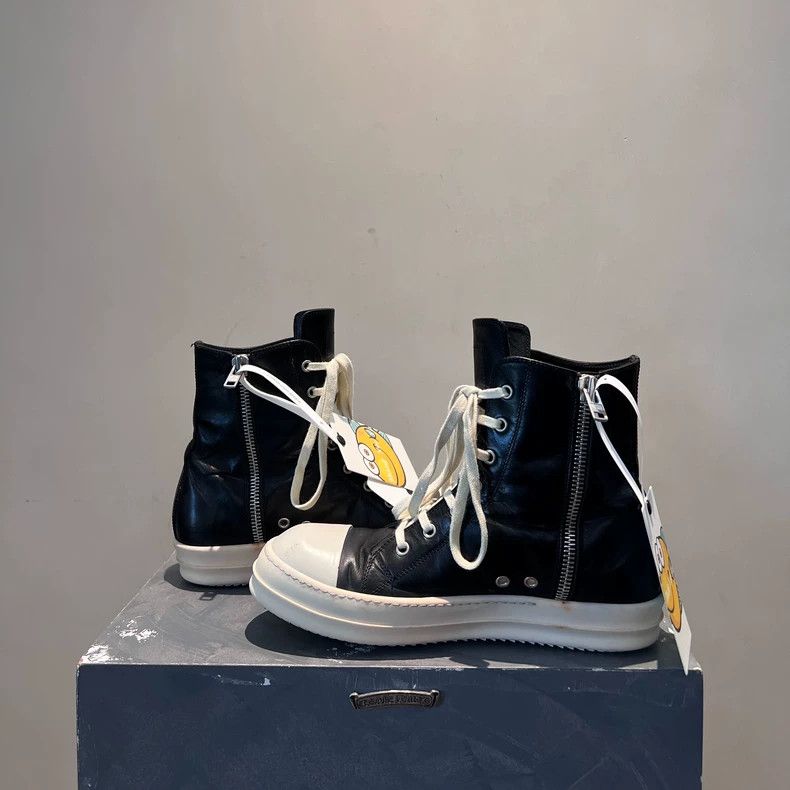 Rick Owens Rick Owens Leather Classic High Top Converse Chuck Taylor Size US 8 / EU 41 - 4 Thumbnail