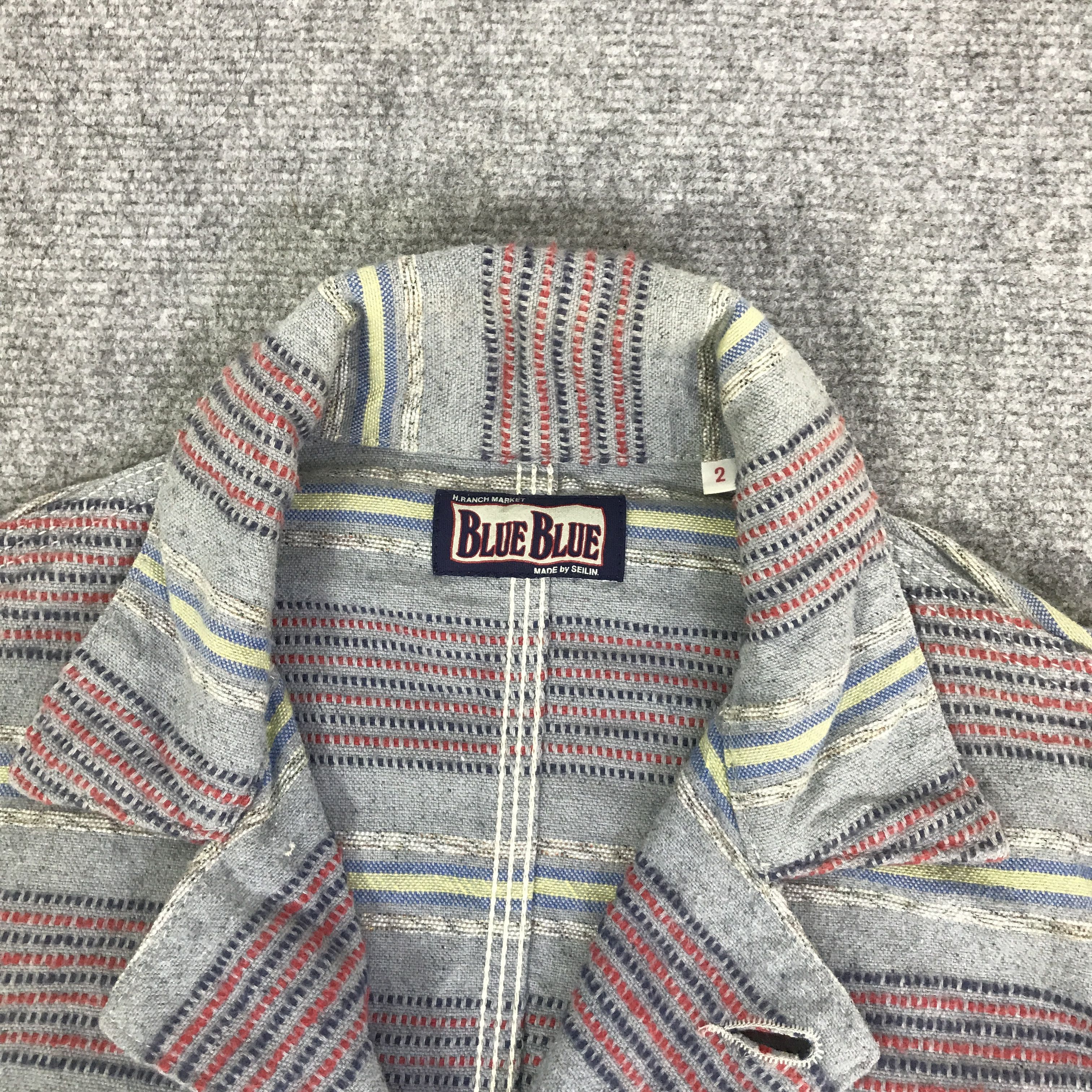 Blue Blue Japan BLUE BLUE INDIGO BUTTON STRIPED DESIGN JACKET K81B15 Size US M / EU 48-50 / 2 - 7 Thumbnail