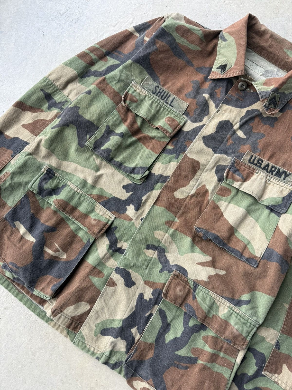 Vintage Vintage Woodland Camo Military Jacket Size US M / EU 48-50 / 2 - 4 Thumbnail