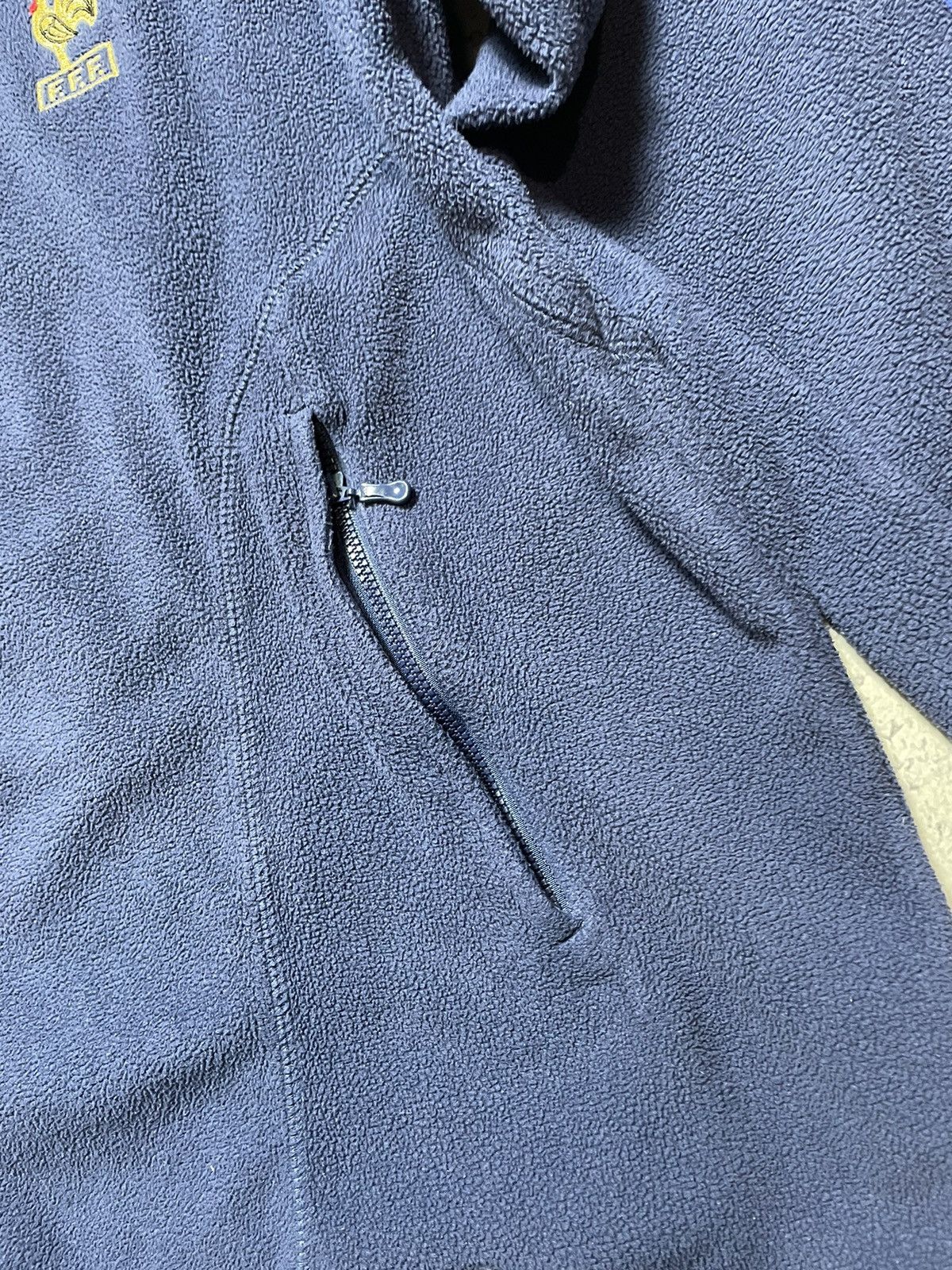 Adidas Vintage Fleece Sweatshirt 1/4 Adidas France National Team Size US M / EU 48-50 / 2 - 8 Thumbnail