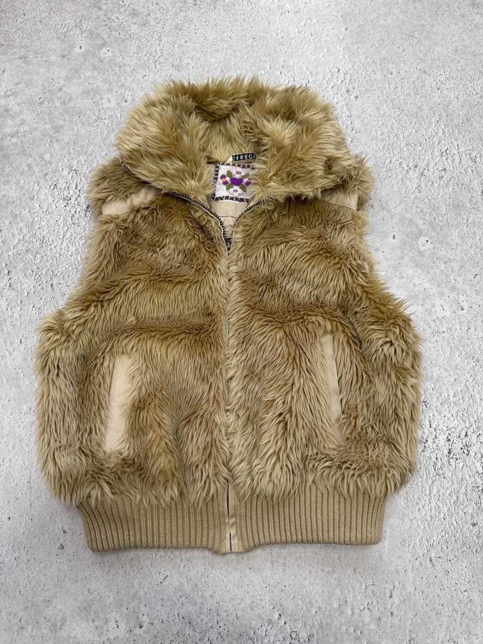 If Six Was Nine × Japanese Brand × Le Grande Bleu (L.G.B.) SALE💣💣 * Y2k Vintage Fluffy Mohair Fuzzy Drip Varsity Vest Size US S / EU 44-46 / 1 - 1 Thumbnail