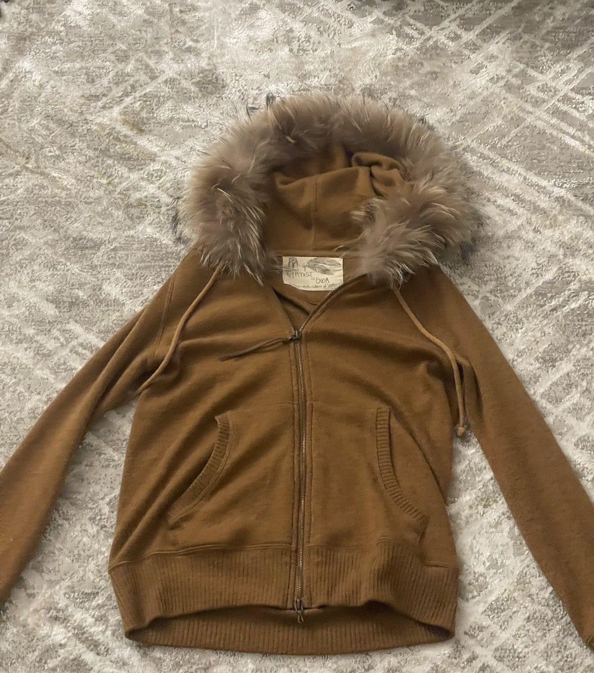 Vintage goa fur zip up hoodie | Grailed