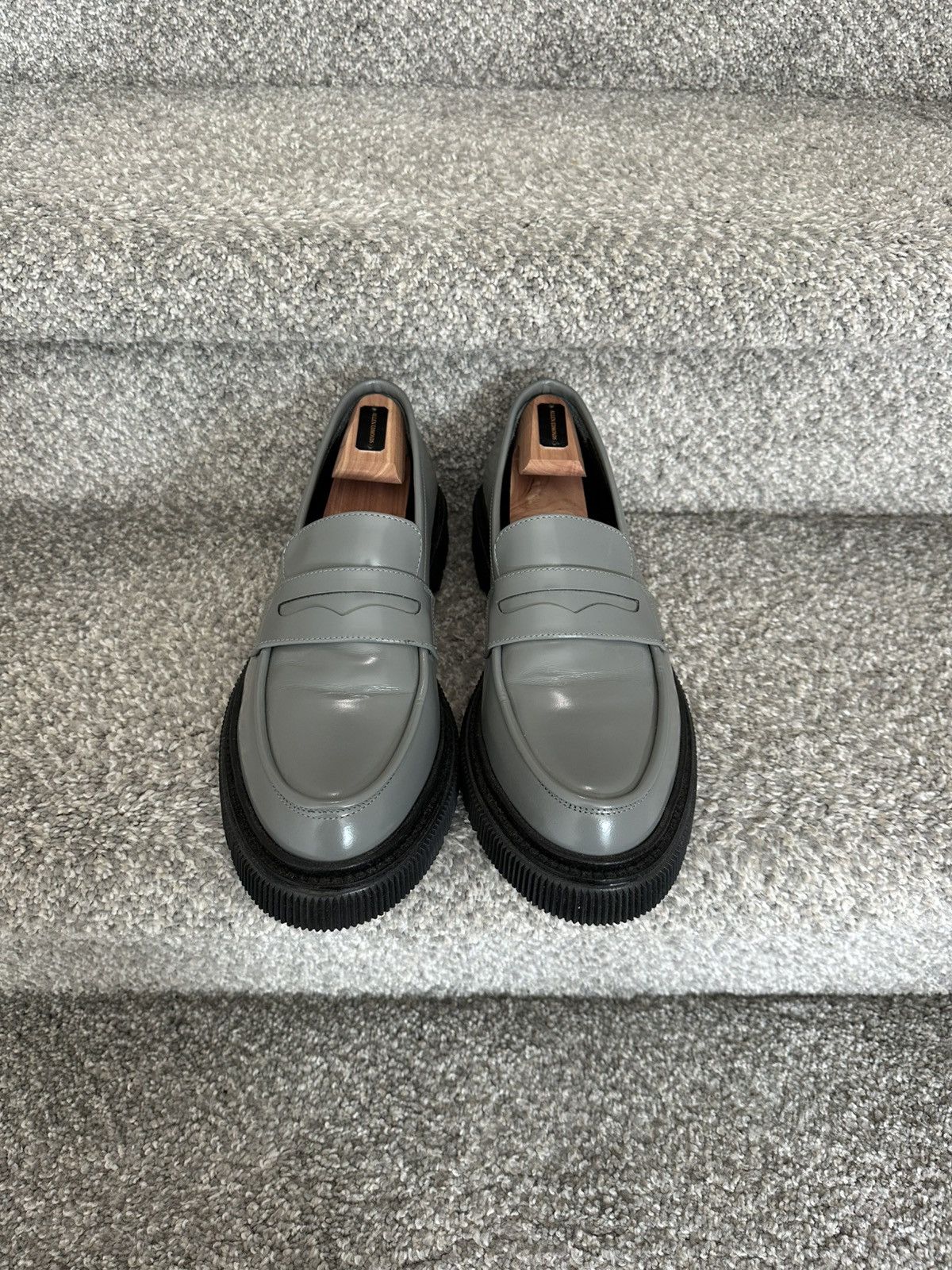 Adieu Paris Type 159 Loafers in Polido Storm