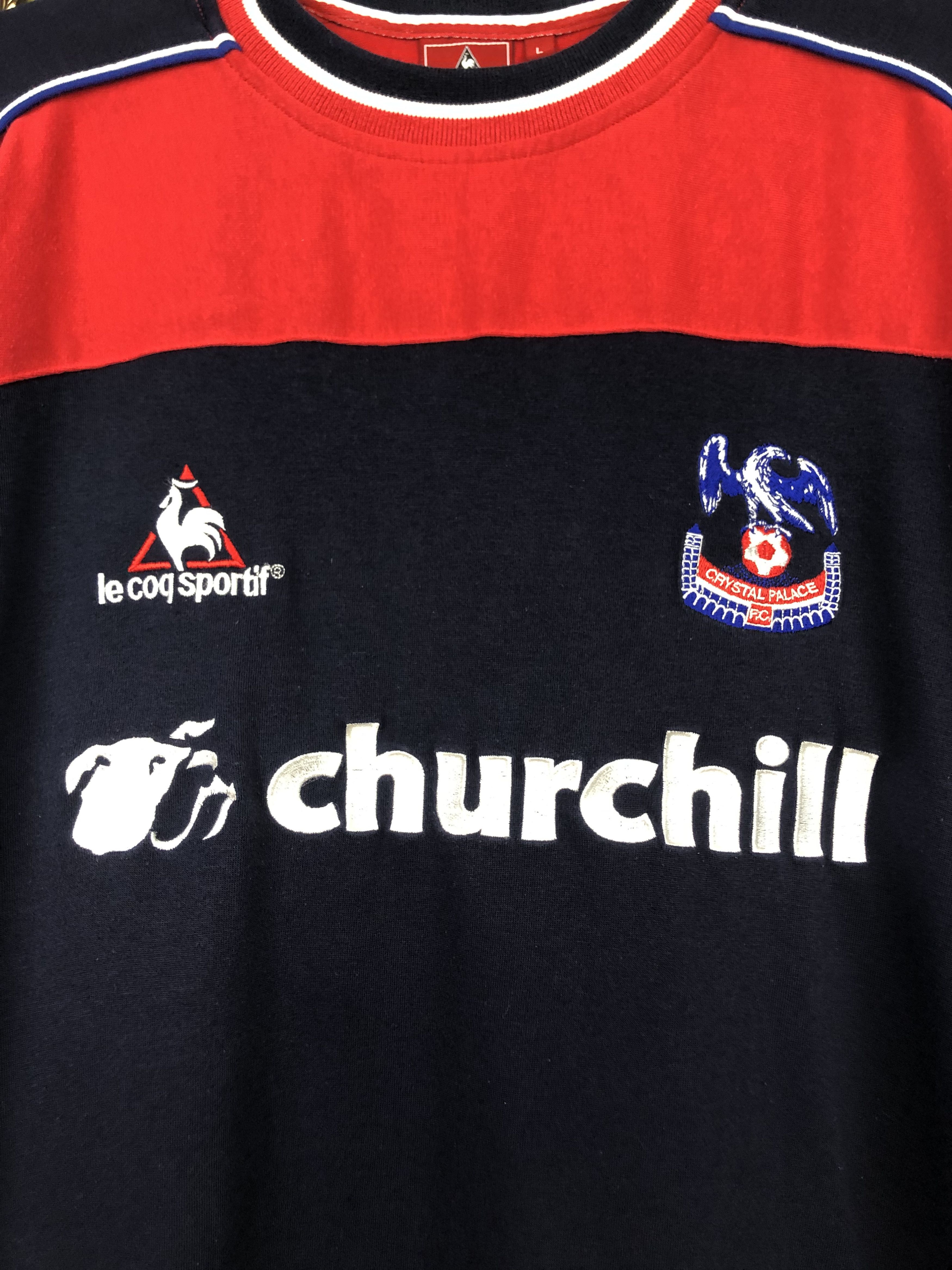 Vintage Vintage Crystal Palace Football Shirt Train Soccer Jersey Size US L / EU 52-54 / 3 - 3 Thumbnail