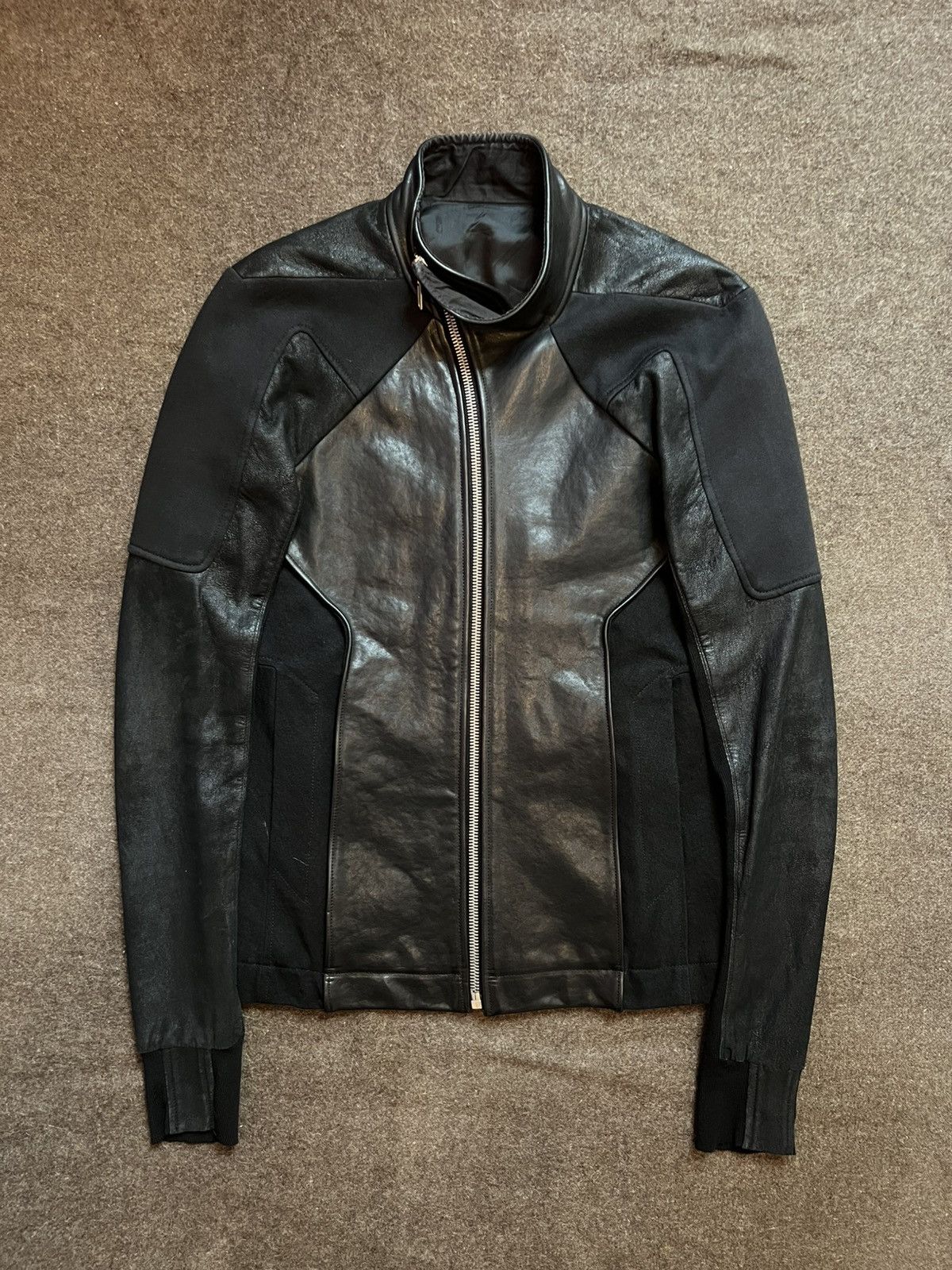 Rick Owens Rick Owens Hybrid Mollino Leather Jacket | Grailed