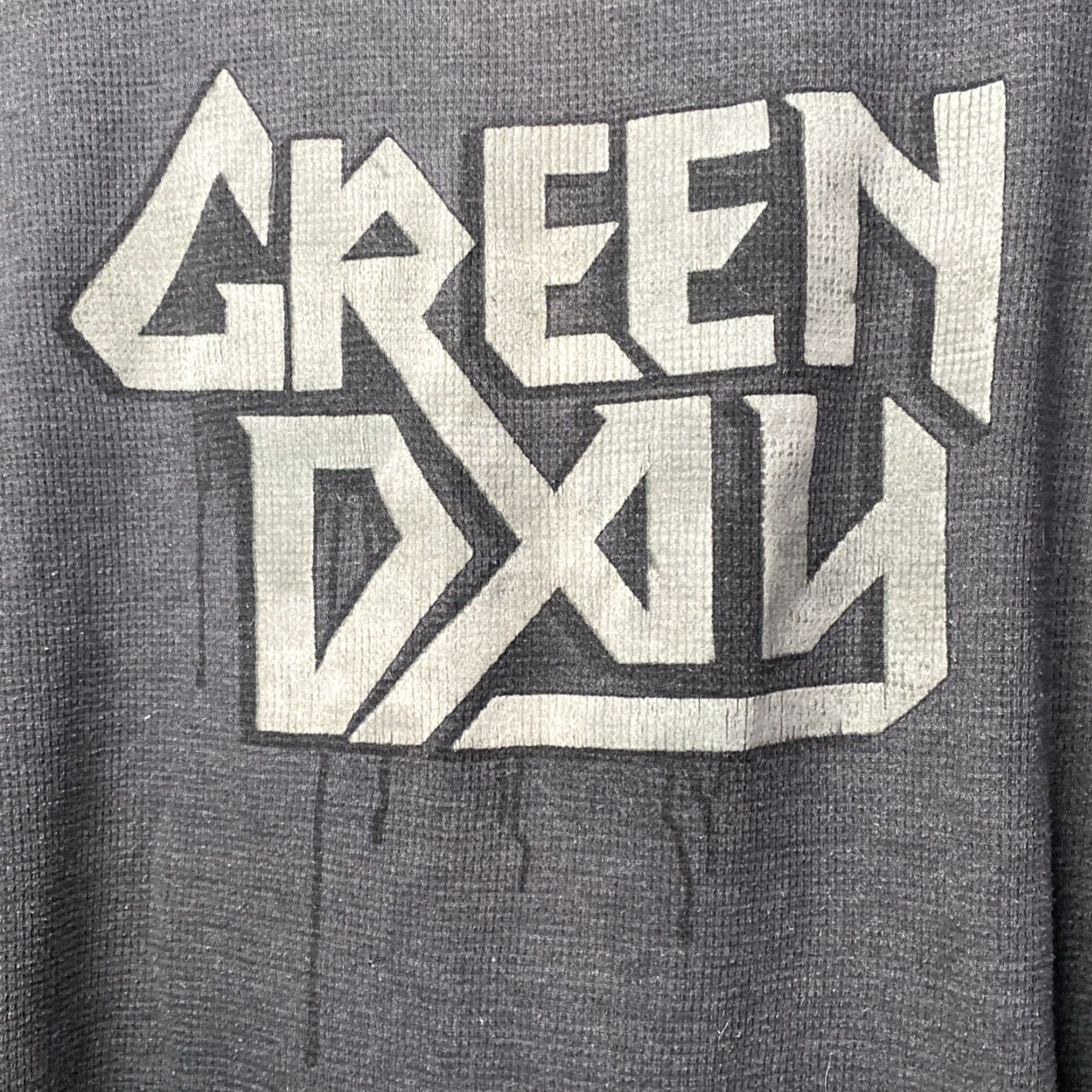 Vintage VINTAGE Green Day Shirt Mens Large Gray Waffle Knit Cinder Block Stretch Long Sleeve L Size US L / EU 52-54 / 3 - 3 Thumbnail