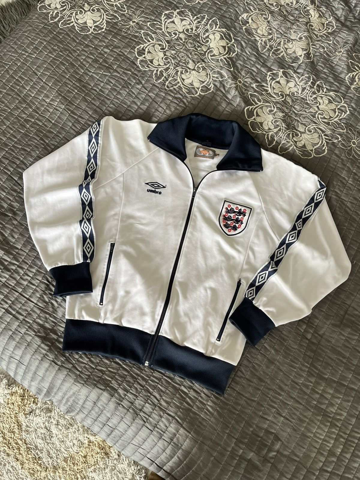 Umbro Umbro England 90s Track Jacket Vintage Football Soccer Retro Size US L / EU 52-54 / 3 - 2 Thumbnail