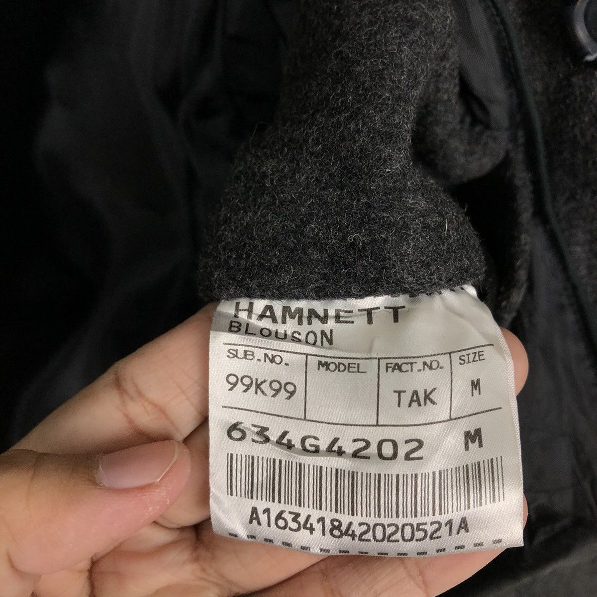 Katharine Hamnett London 🔥WOOL JACKET BLACK ULTIMATE HAMNETT JAPAN ISSEY MIYAKE Size M / US 6-8 / IT 42-44 - 14 Thumbnail
