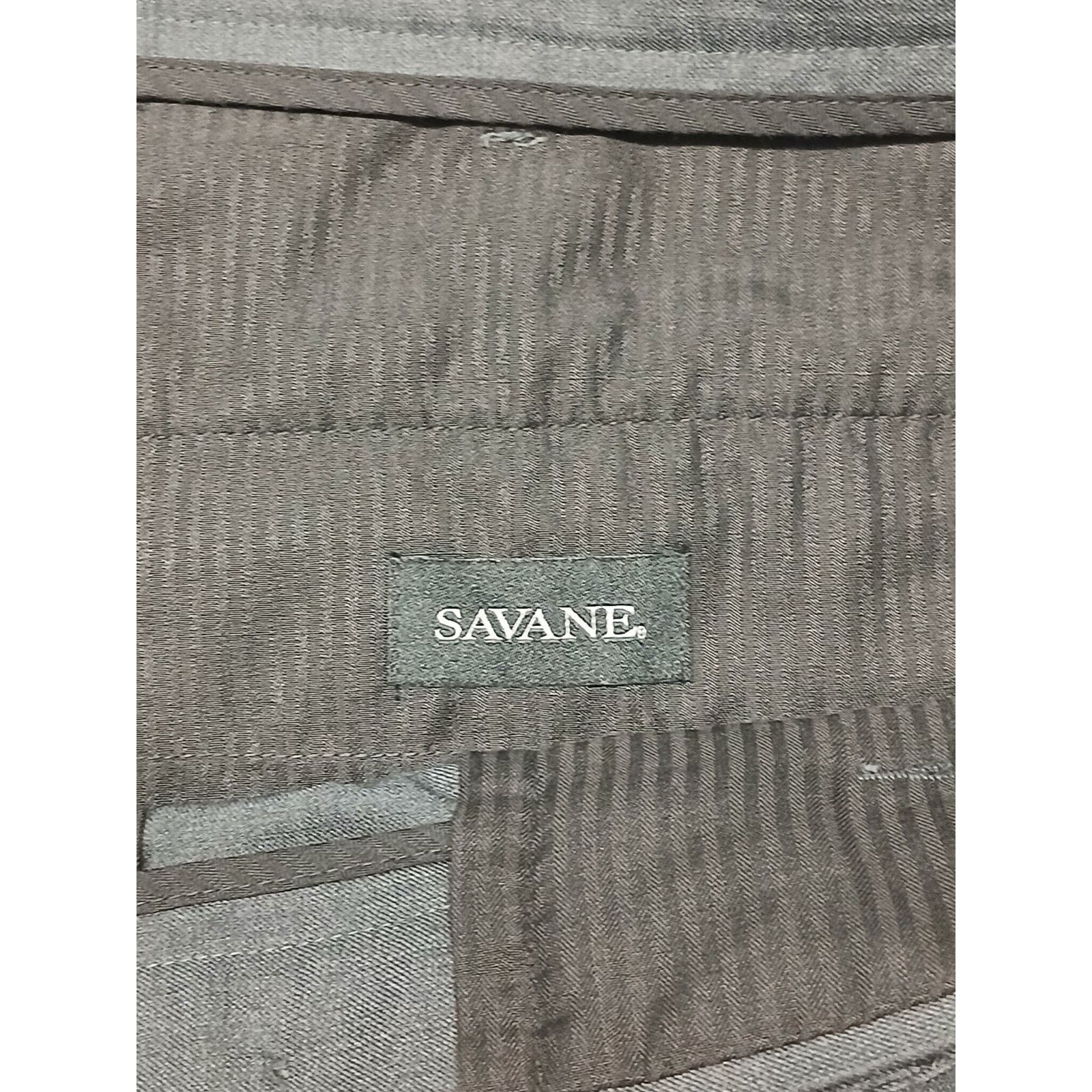 Savane Savane (34x32) Gray Relaxed Fit Dress Slacks Size US 34 / EU 50 - 5 Thumbnail