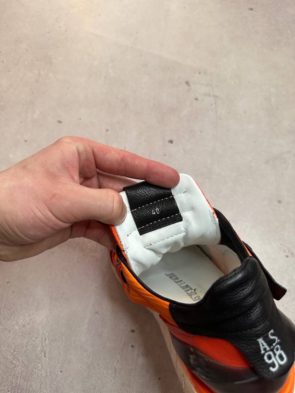 A.S.98 A.S. 98 Airstep Trainers Orange Leather Sneakers Shoes Size US 9 / IT 39 - 10 Thumbnail