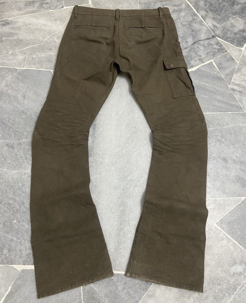 Kazuyuki Kumagai Attachment Attachment Japan Patina Waxed Cotton Duck Flare Cargo pants Size US 33 - 9 Thumbnail
