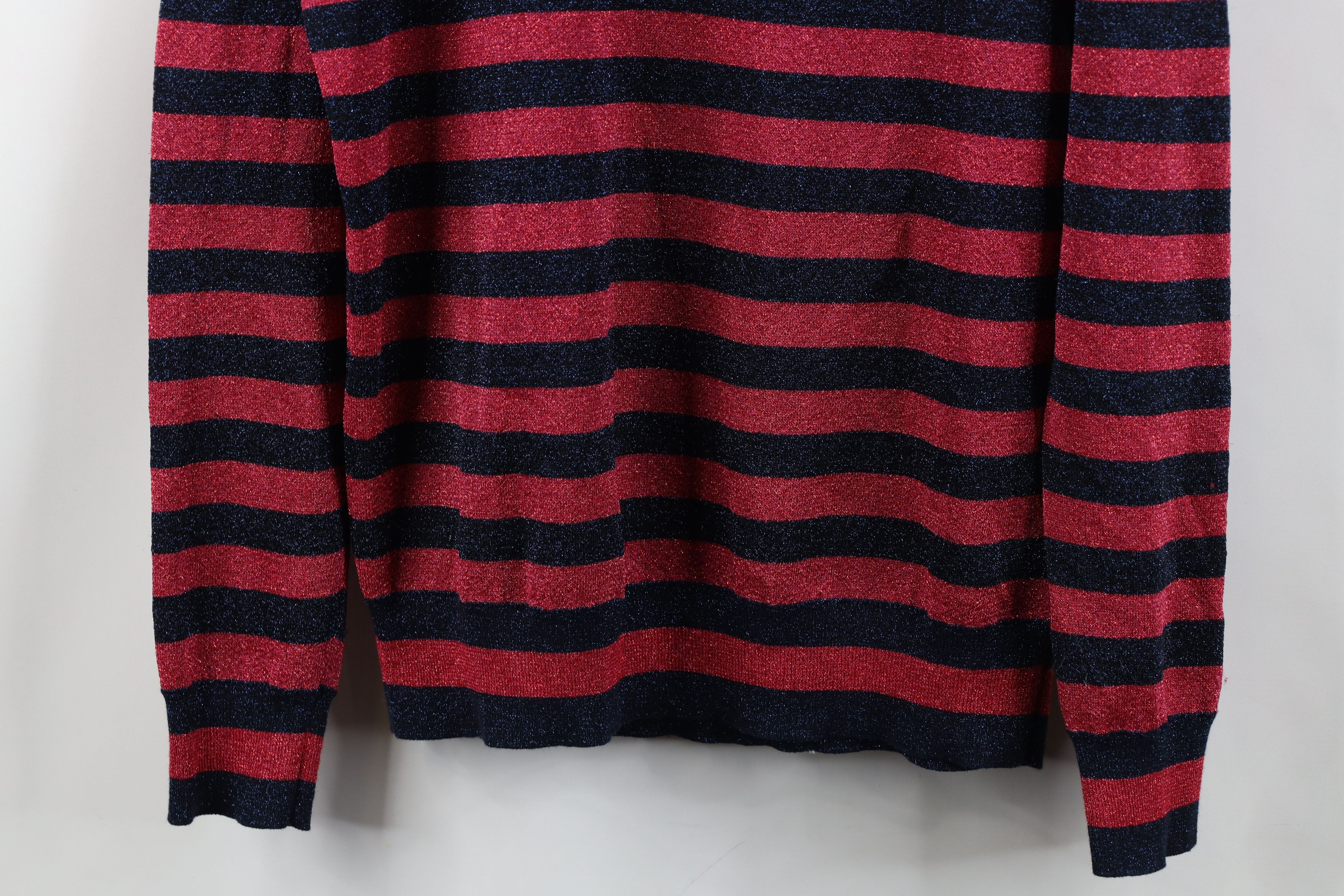 J.Crew Vintage Y2K J Crew Metallic Sparkle Turtleneck Sweater Size M / US 6-8 / IT 42-44 - 3 Thumbnail