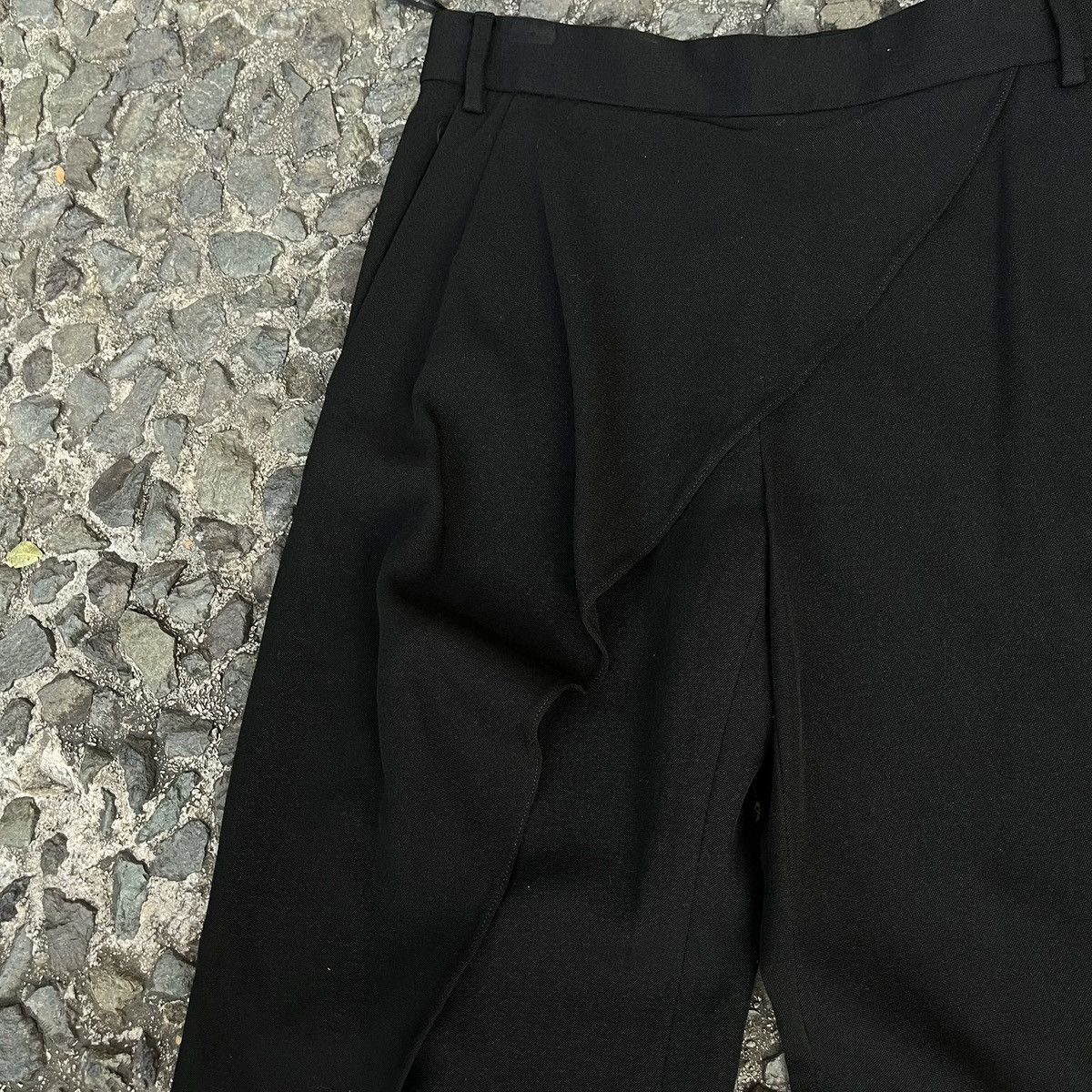 Givenchy Givenchy FW2009 Asymmetric Overlay Tailored Trousers Size 26" / US 2 / IT 38 - 5 Thumbnail