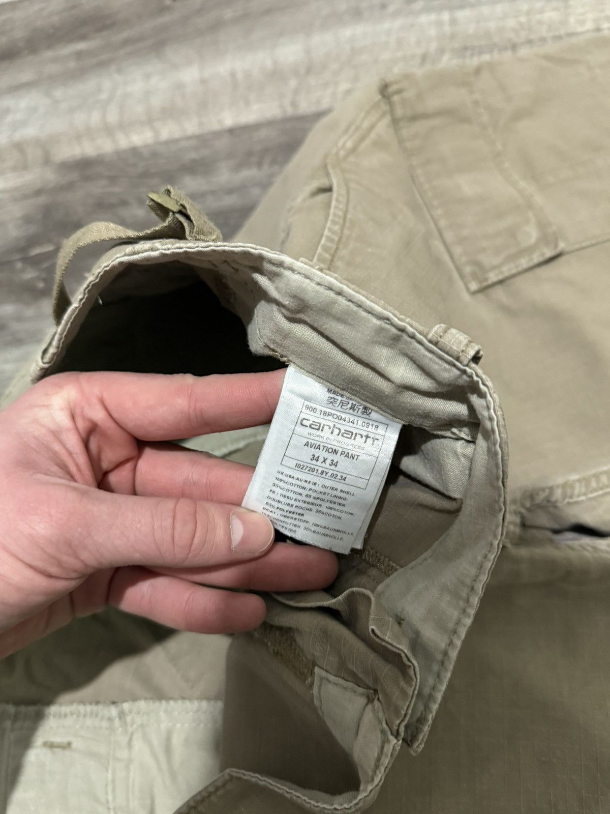 Carhartt CARHARTT MILITARY CARGO PANTS MEN’S ARMY CLASSIC DISTRESSED Size US 34 / EU 50 - 12 Thumbnail