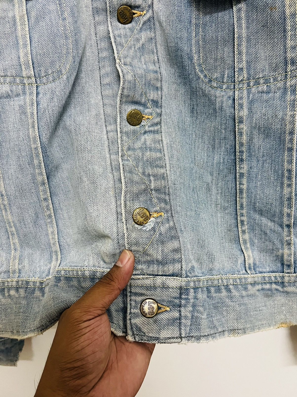 Lee × Vintage VINTAGE THRASHED LEE RIDER SANFORIZED UNION MADE JACKET Size US L / EU 52-54 / 3 - 6 Thumbnail
