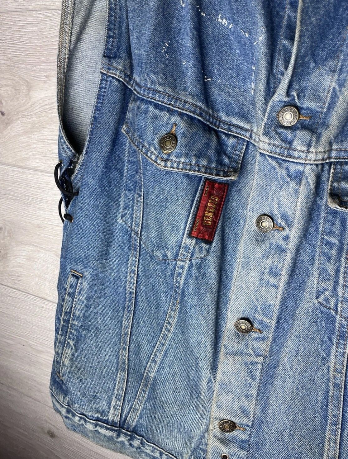 Hard Rock Cafe Men's Denim Vest rock style size L music Scorpions USA 🇺🇸 Size US L / EU 52-54 / 3 - 7 Thumbnail