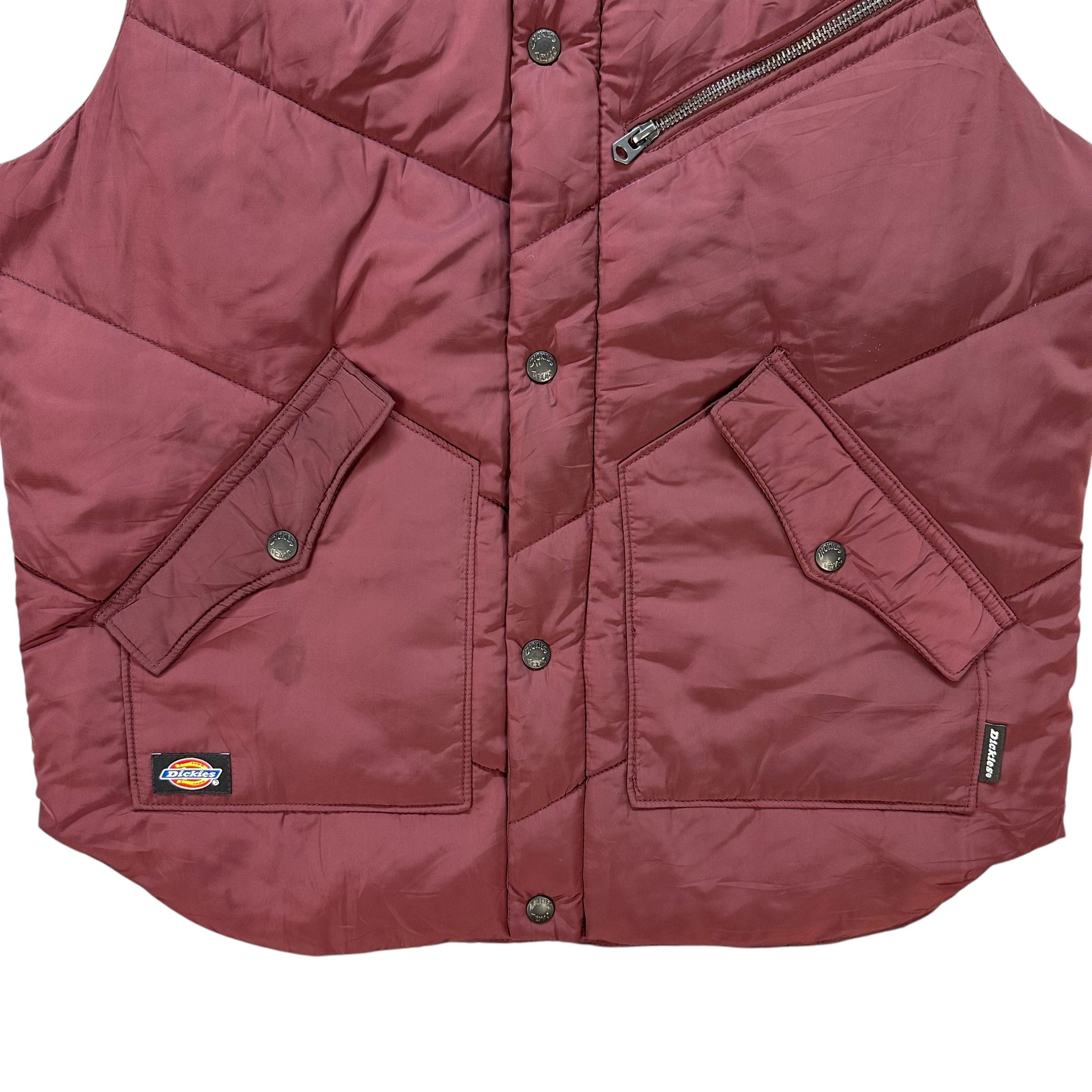 Dickies Vintage DICKIES Texas Maroon Puffer Vest #A78-1903 Size US M / EU 48-50 / 2 - 3 Thumbnail