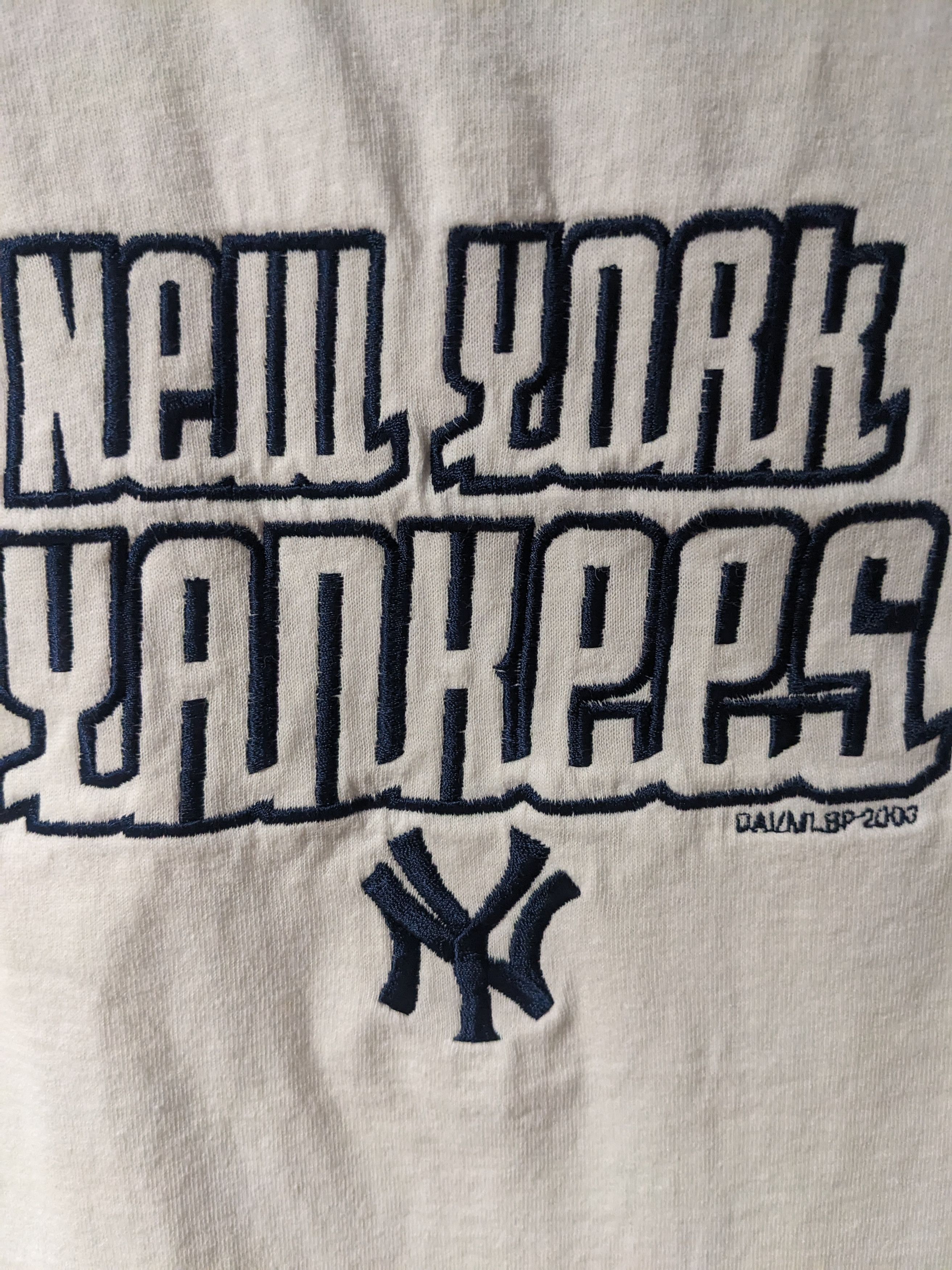 New York Yankees × Vintage Vintage 2003 New York Yankees MLB Baseball X-Large T-Shirt Size US XL / EU 56 / 4 - 2 Thumbnail