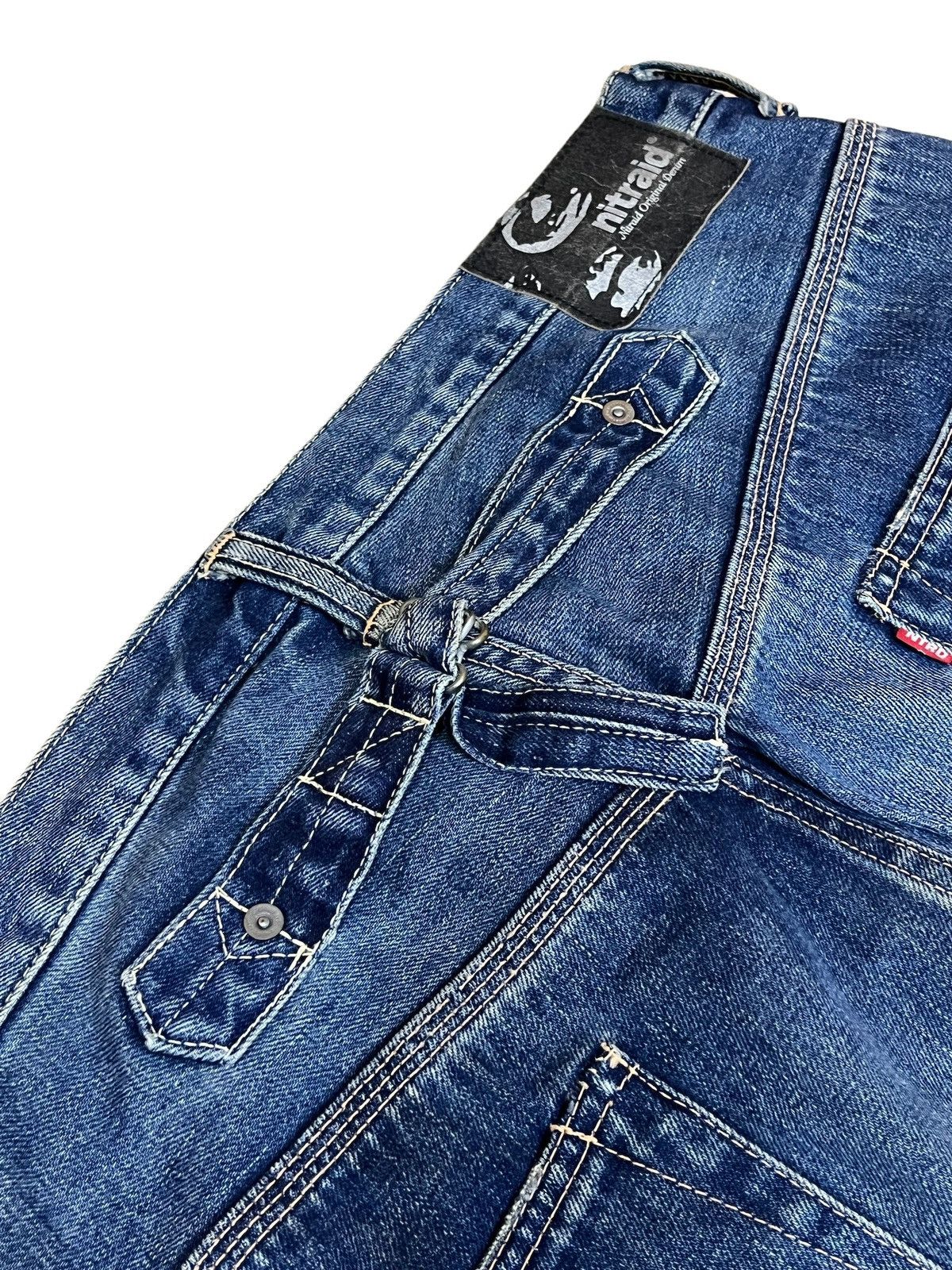 Japanese Brand SICK Y2K JAPANESE CULTURE NITRAID LOOSE FIT SELVEDGE JEANS Size US 37 - 9 Thumbnail