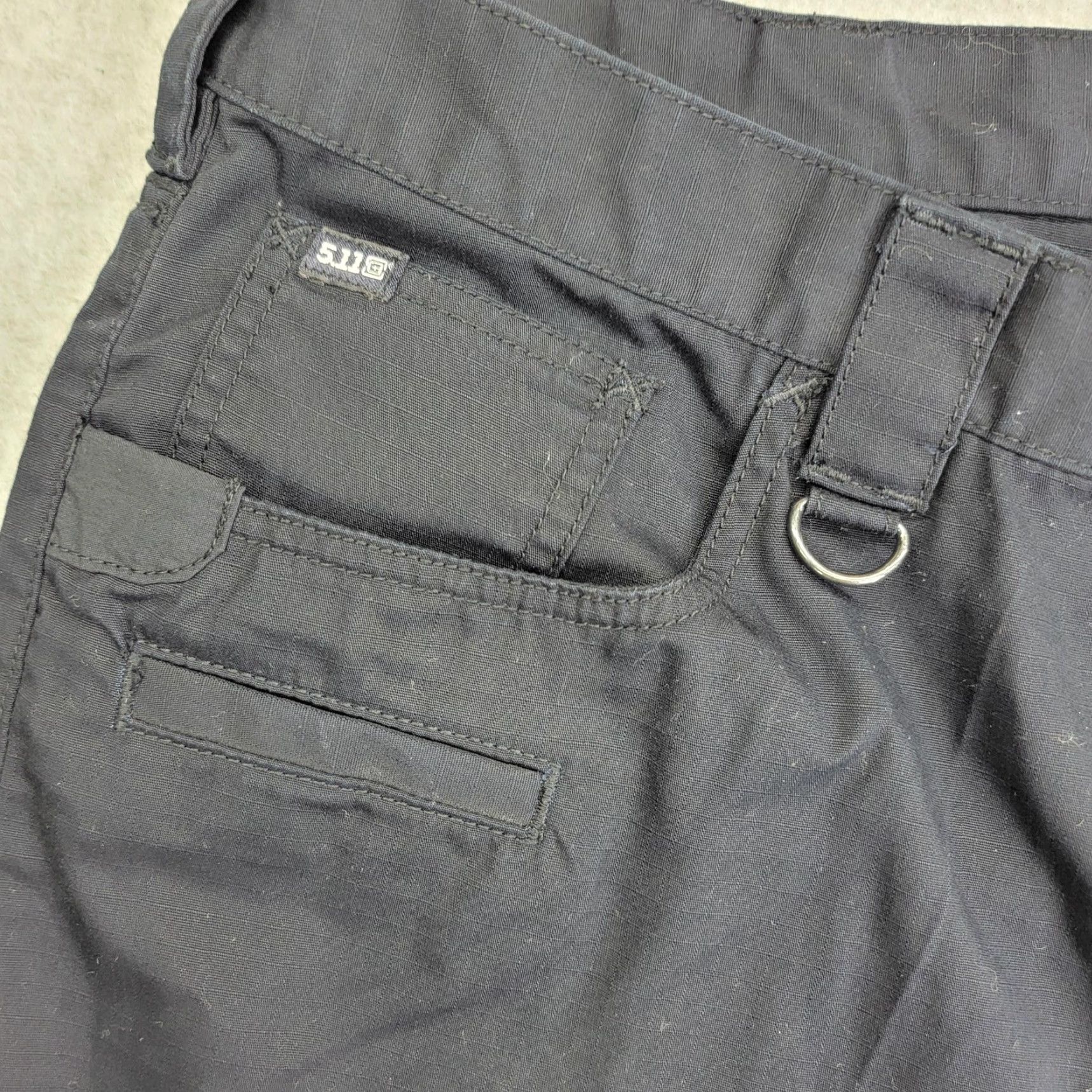 Vintage 5.11 Tactical Pants Mens 40x34 Black Ripstop Utility D-Ring Tactical Series Pants Size US 40 / EU 56 - 3 Thumbnail