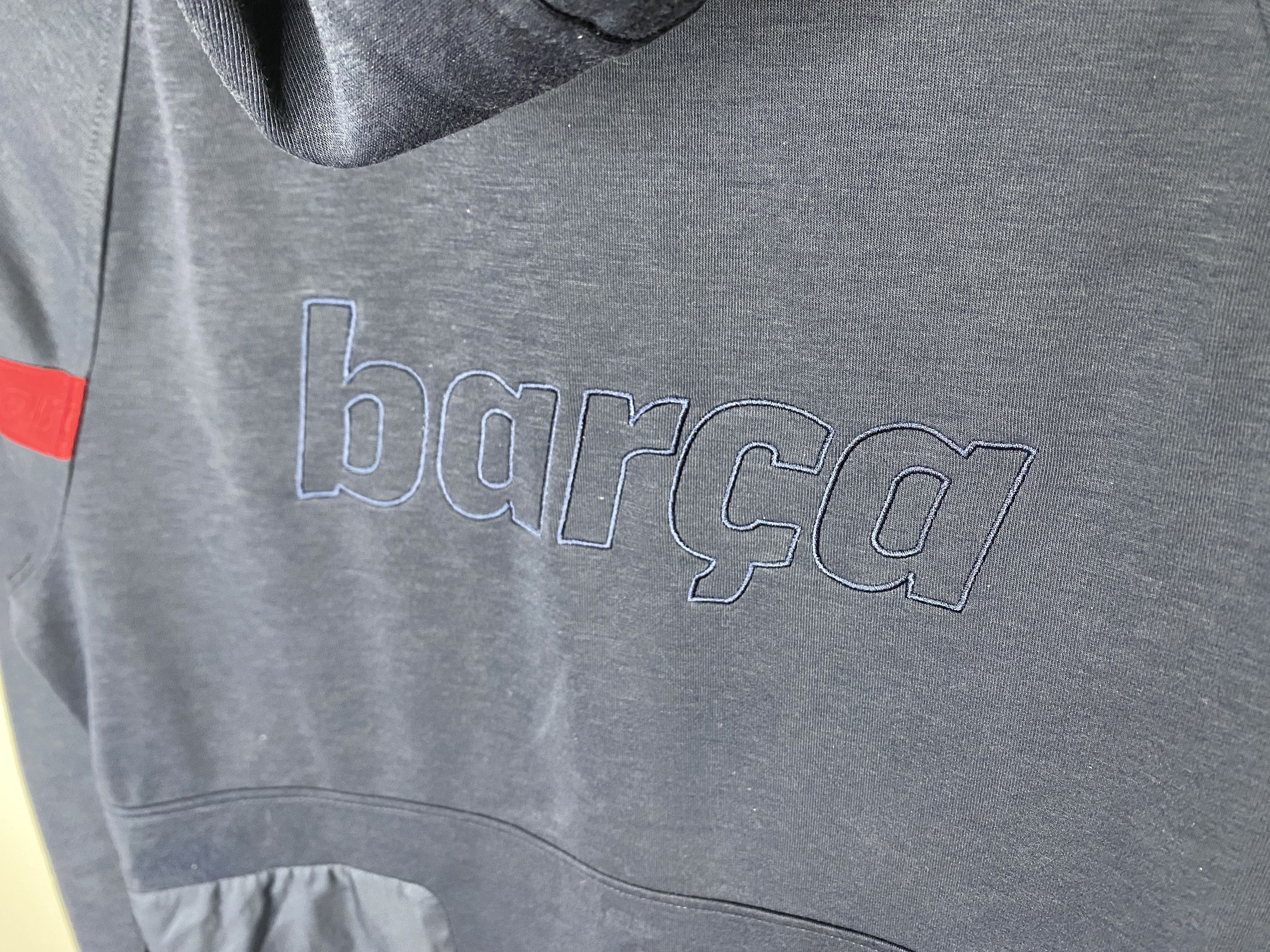 Nike FCB BARCELONA TRAVEL FLC HOODIE 1/2 ZIP NAVY BLUE SWEATSHIRT Size US S / EU 44-46 / 1 - 3 Thumbnail