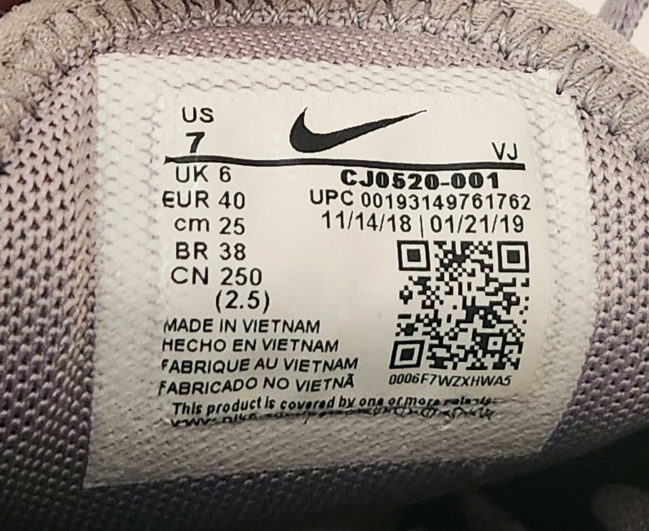 Nike Nike Air Max 270 Men SZ 7 Women 8.5 Atmosphere Grey Fresh Size US 7 / EU 40 - 12 Thumbnail