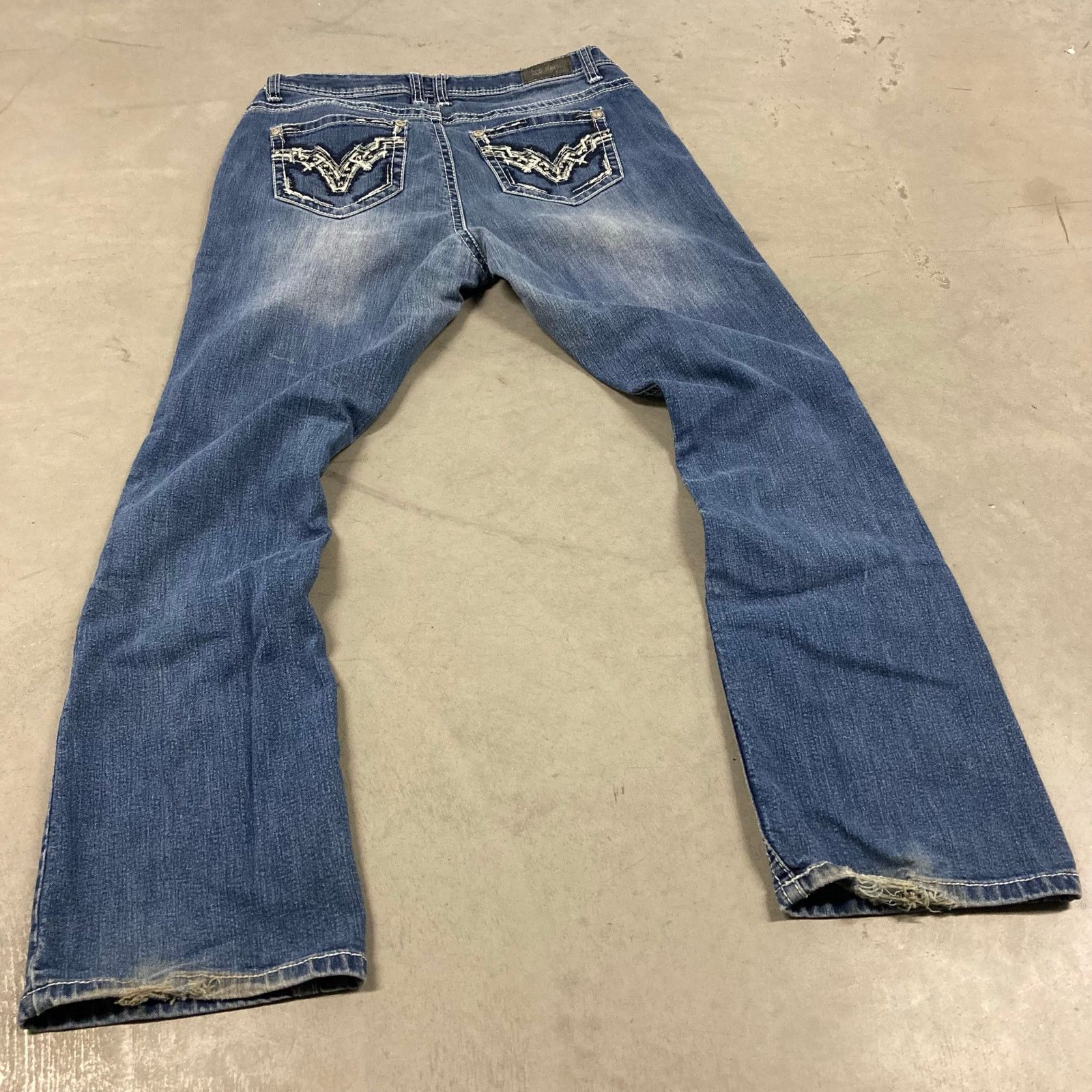 Vintage y2k zco low rise bootcut Jeans 35x31 Size US 35 - 2 Thumbnail